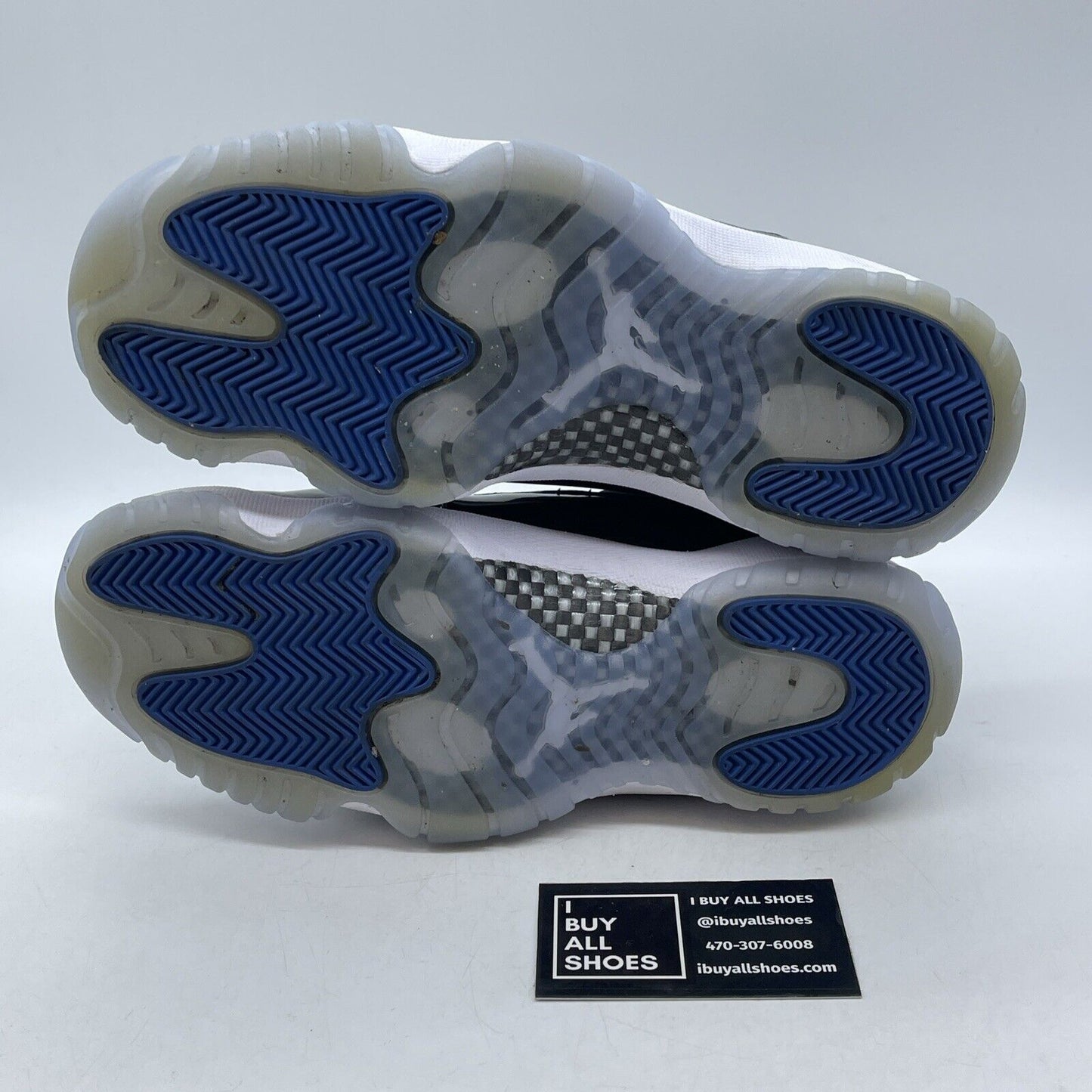 Size 8 - Air Jordan 11 Retro Low Space Jam Black Blue Suede Leather (FV5104-004)