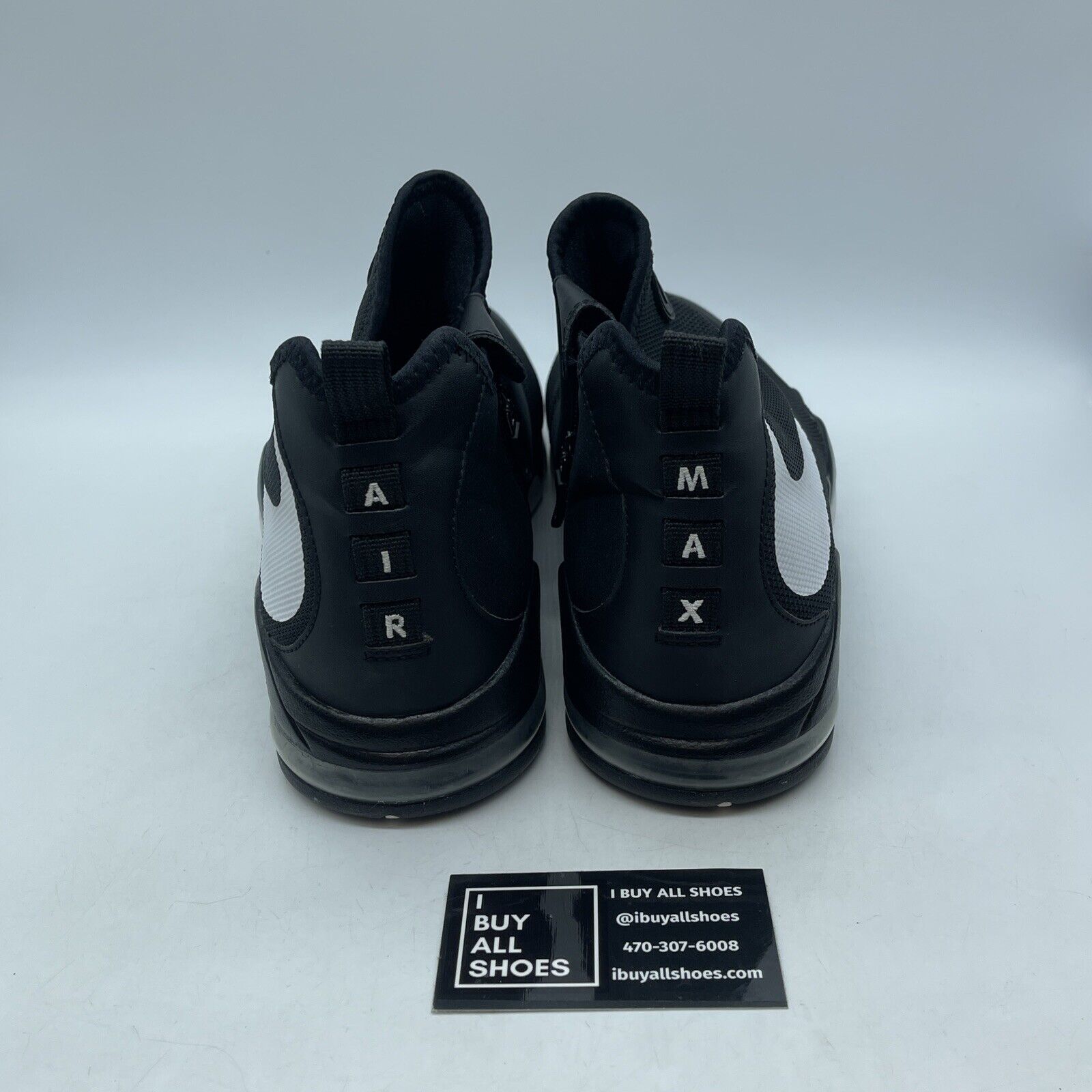 Size 12.5 - Nike Big Swoosh Black White Suede Leather (832759-001)