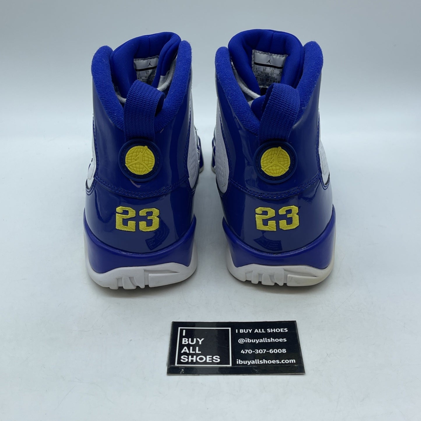 Size 11 - Air Jordan 9 Retro Kobe Blue White Yellow Leather (302370-121)