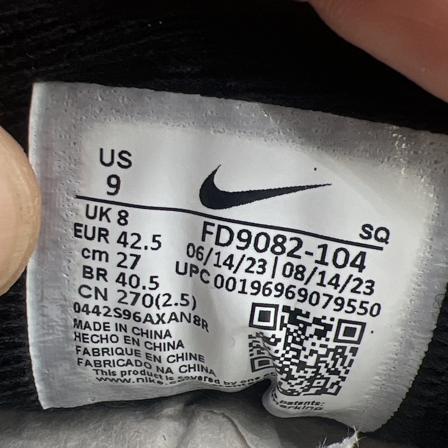 Size 9 - Nike Air Max 1 Steelers (FD9082-104)