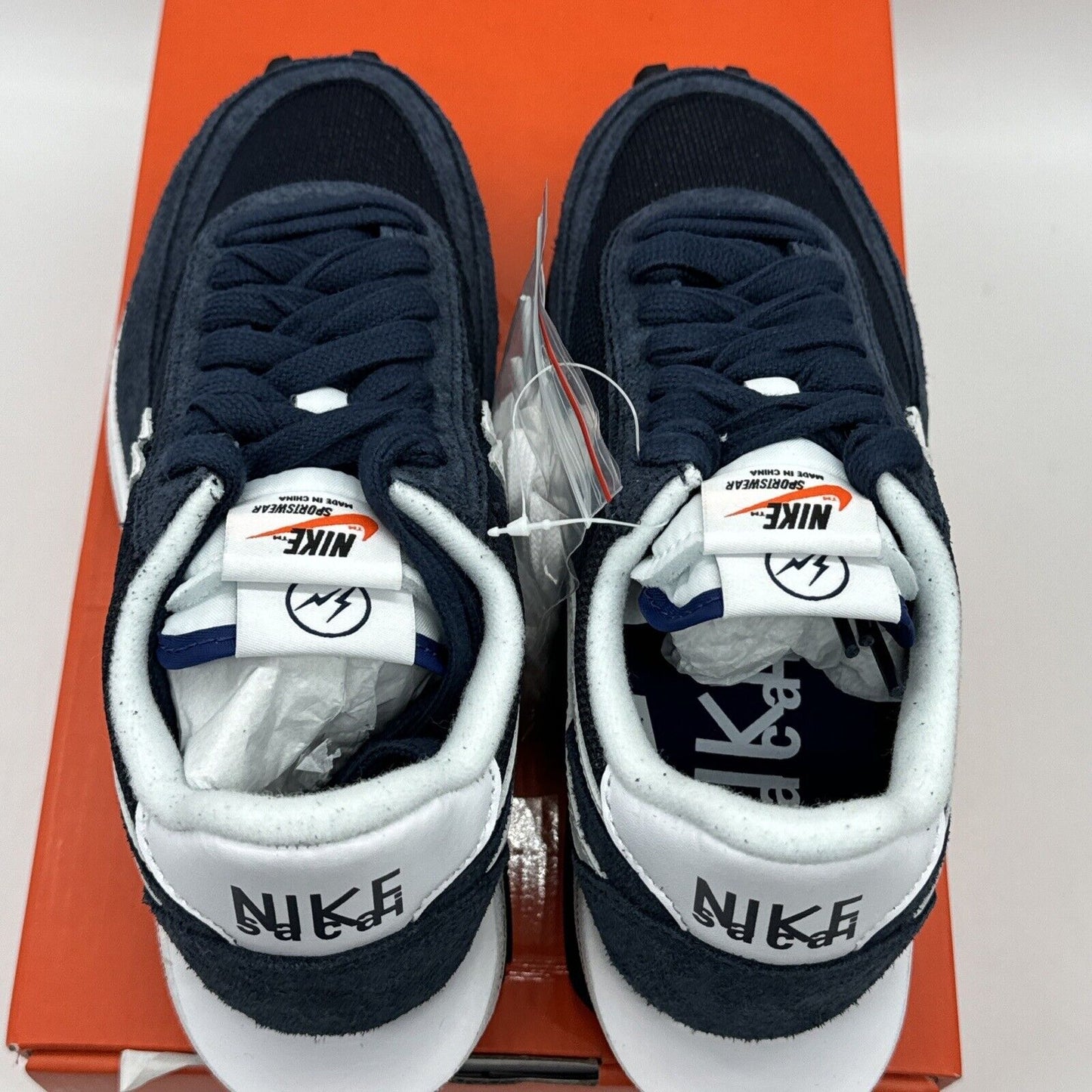 Size 5 - Nike LDV Waffle x Fragment Design x sacai Low Blackened Blue