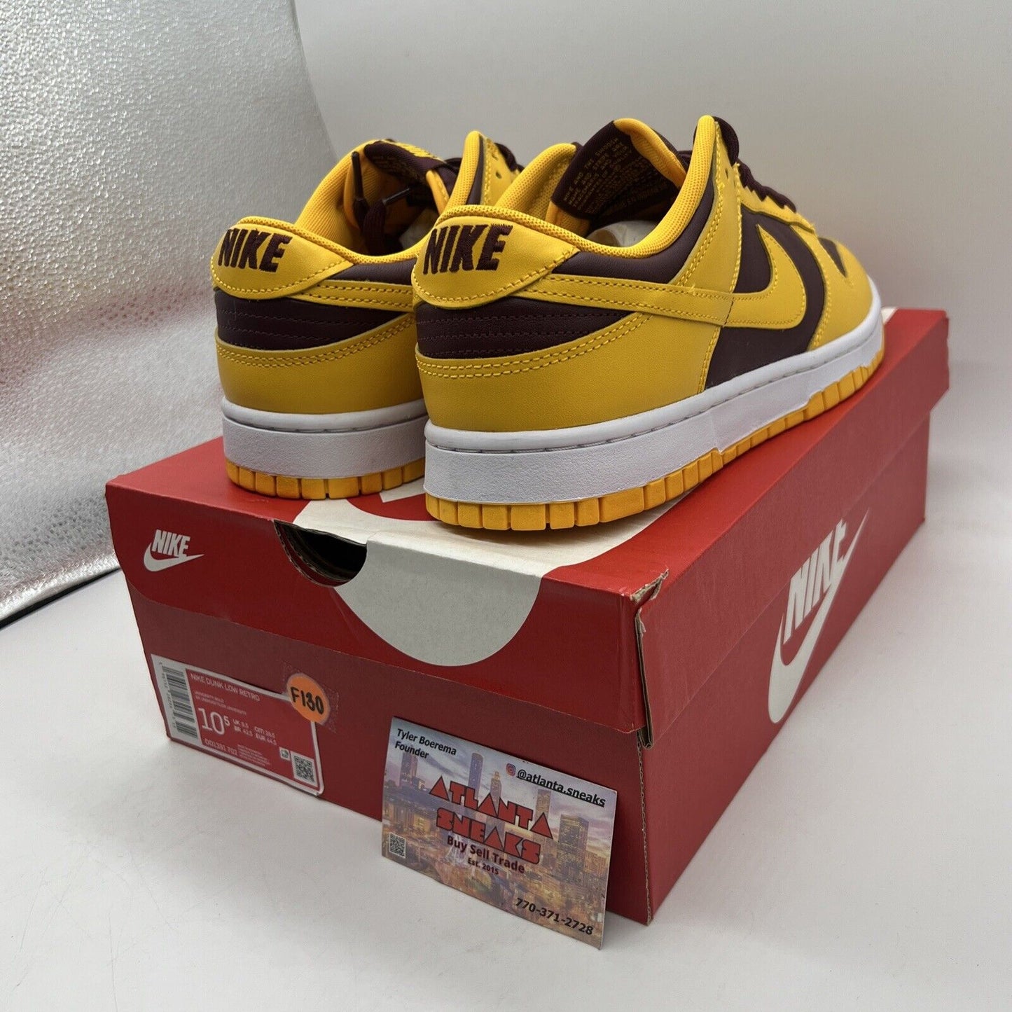 Size 10.5 - Nike Dunk Low Retro Arizona State Sun Devils 2022 Brand New Og All