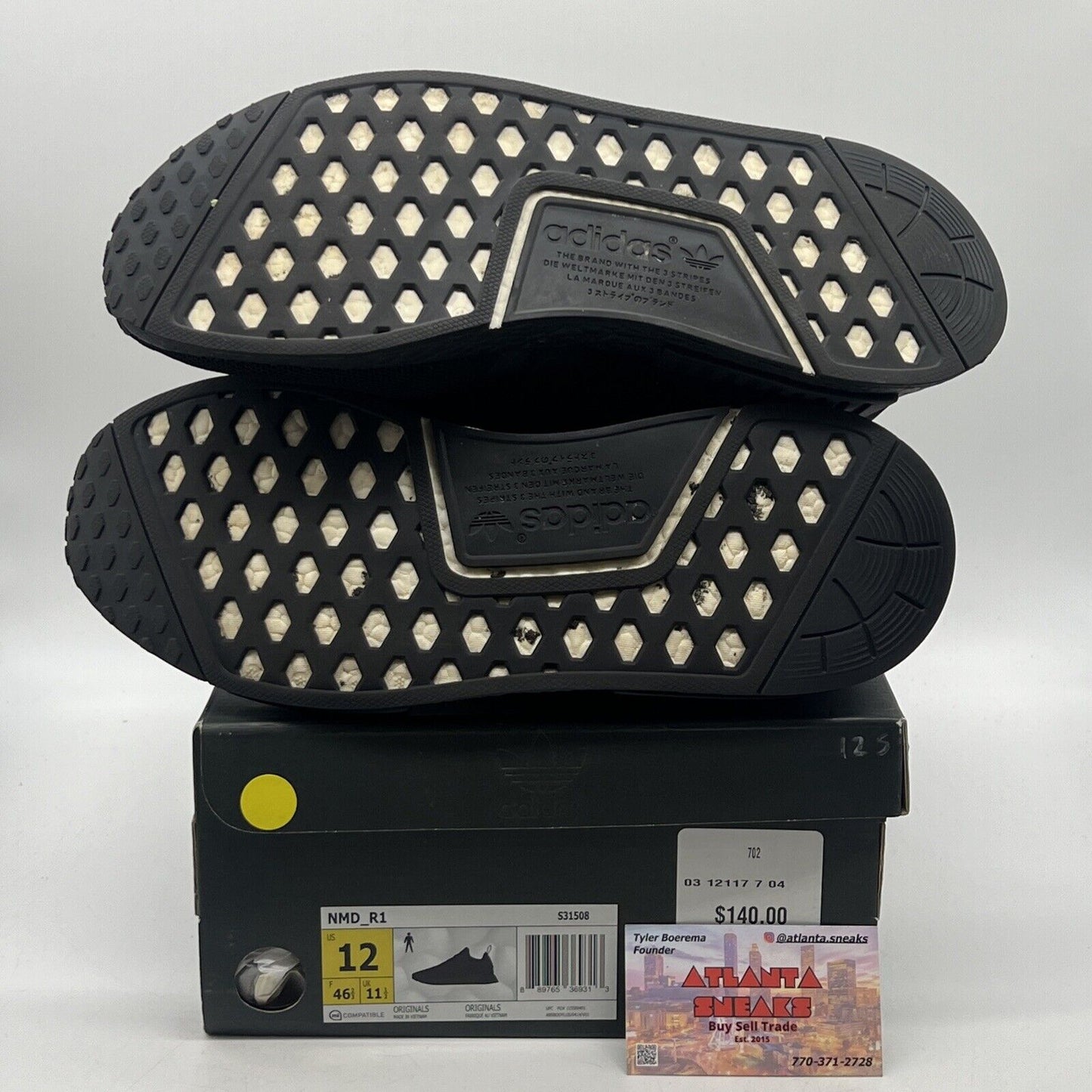 Size 12 - adidas NMD_R1 Triple Black (S31508)