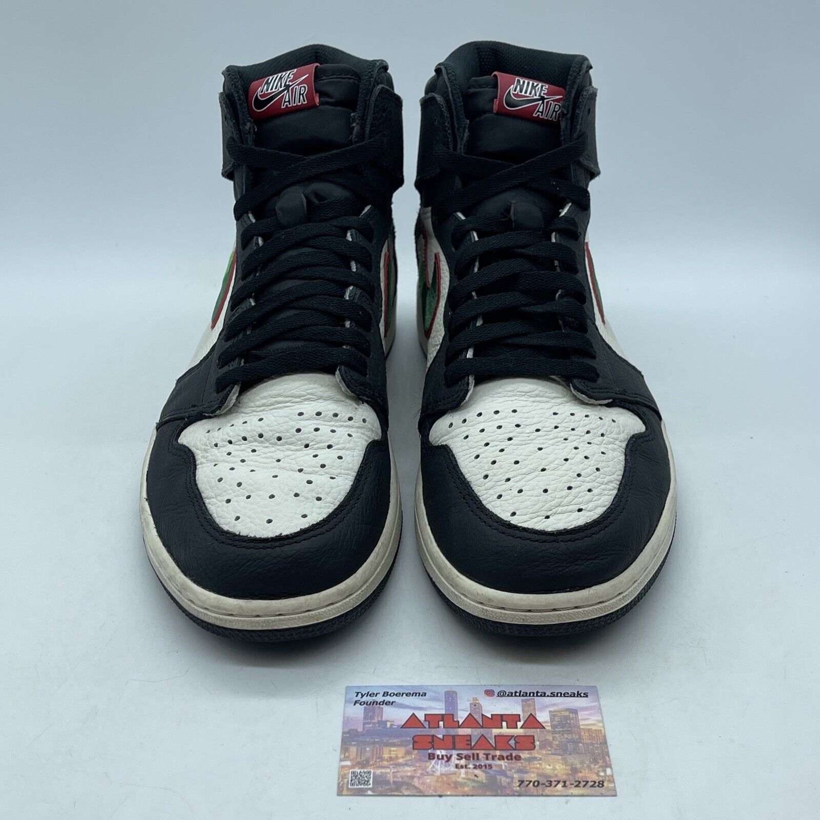 Size 12 - Air Jordan 1 Retro OG High A Star Is Born Black Leather (555088-015)