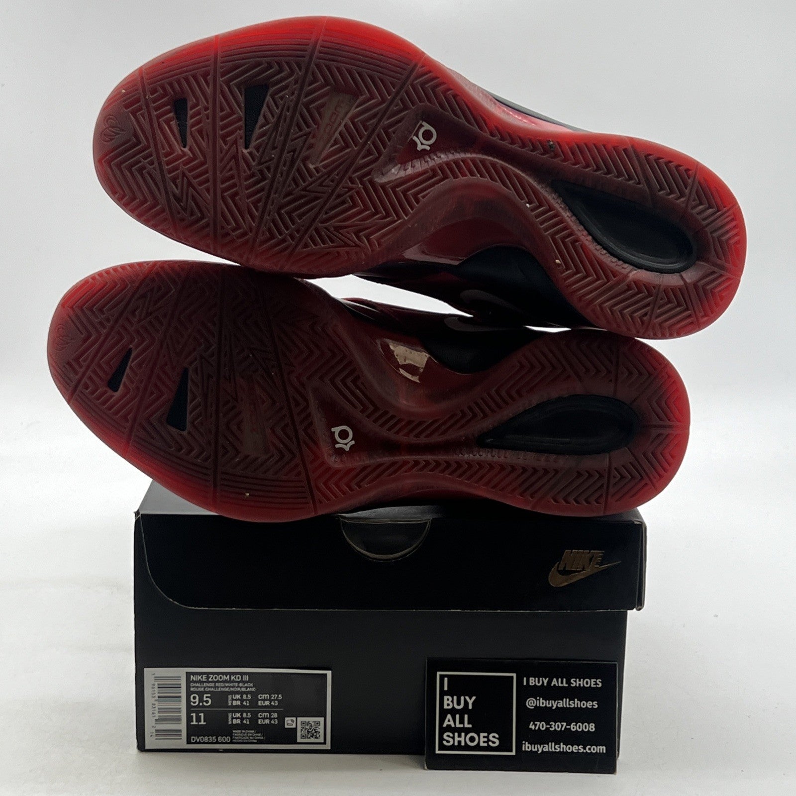 Size 9.5 - Nike KD 3 Red (DV0835-600)