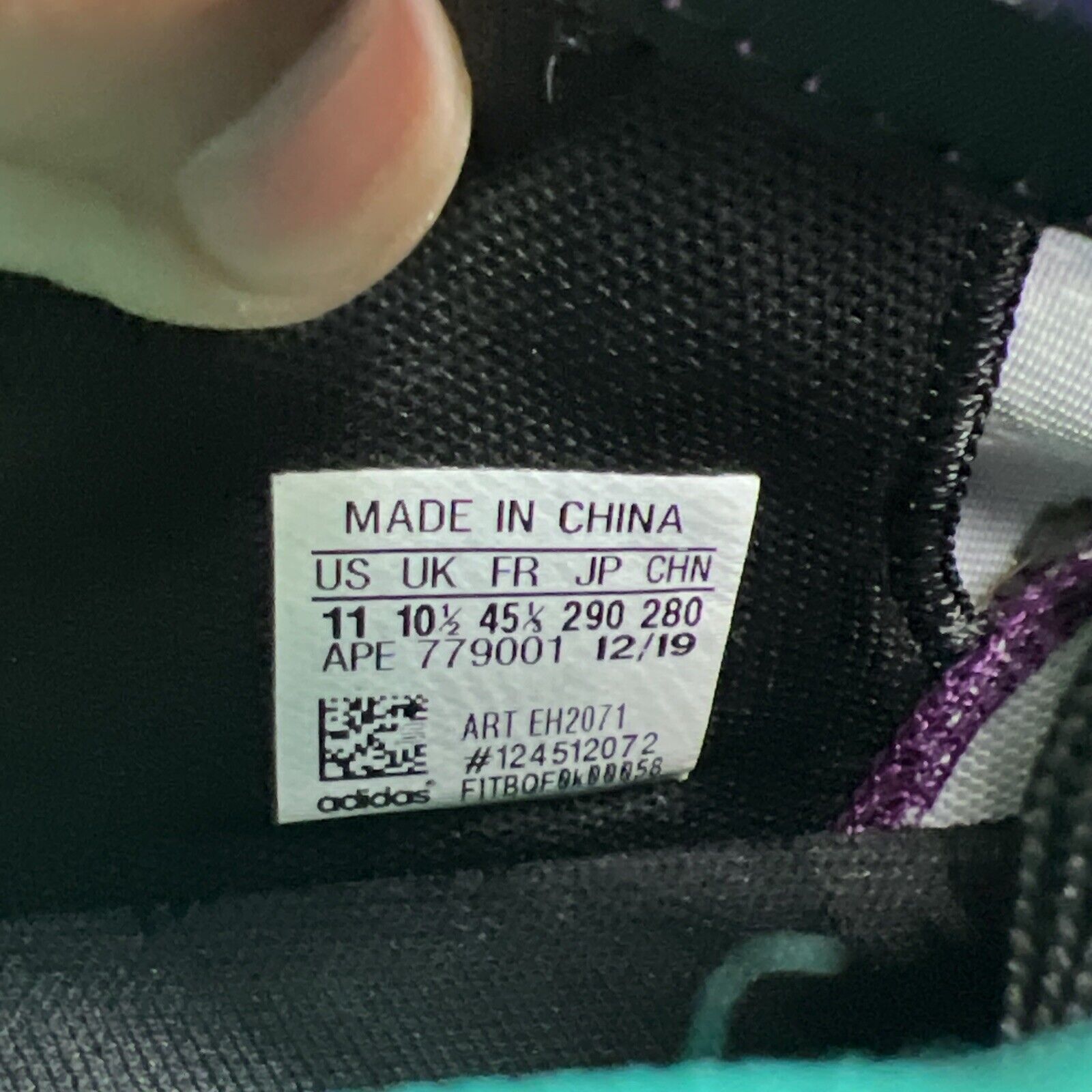 Size 11 - Adidas Dame 6 Purple Tongue (EH2071)