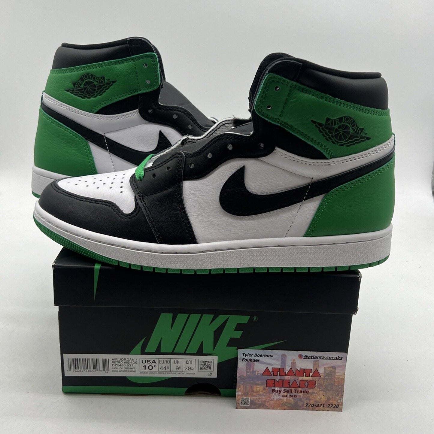 Size 10.5 - Air Jordan 1 Retro OG High Lucky Green (DZ5485-031)