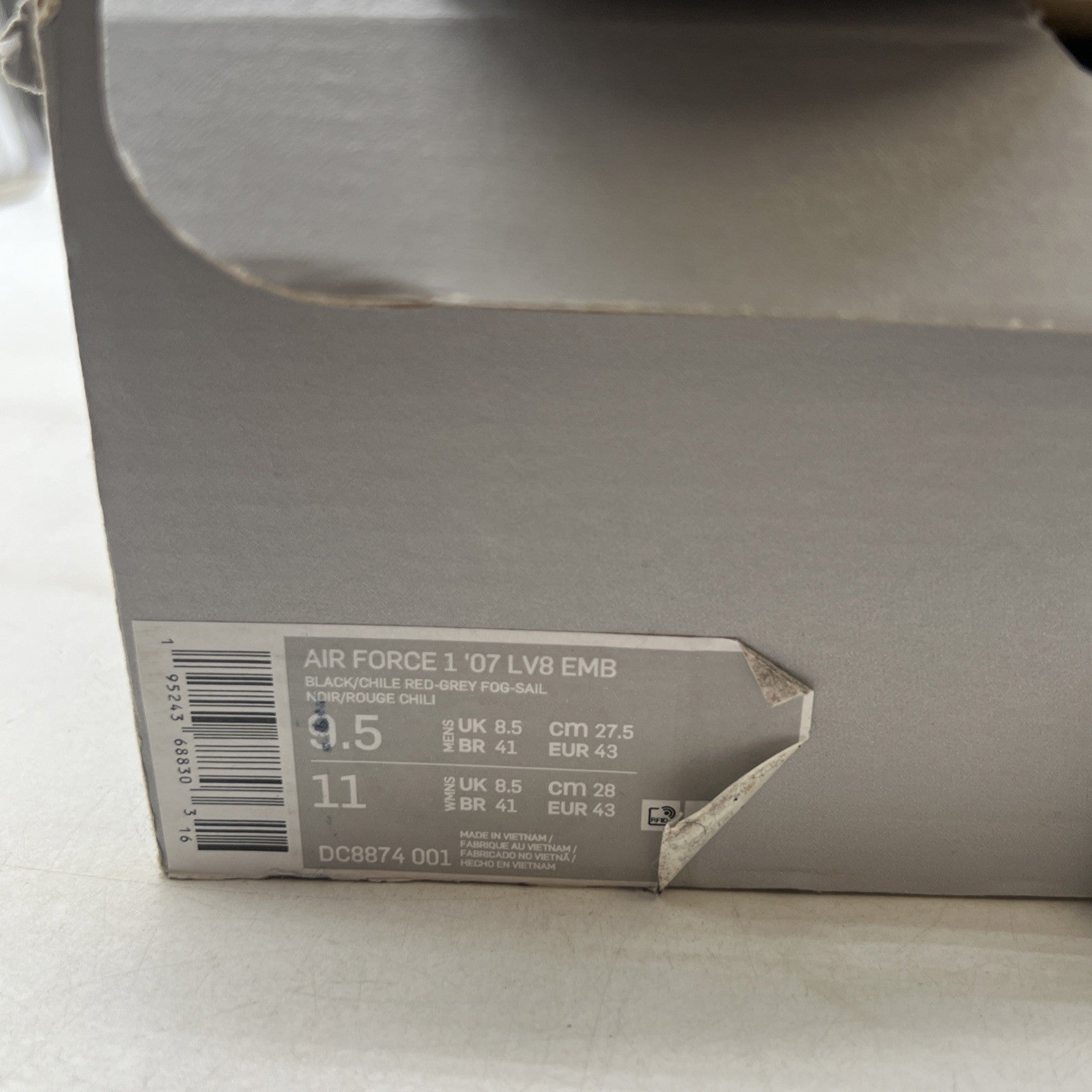 Size 9.5 - Nike Air Force 1 '07 LV8 x NBA Shoes Athletic Sneakers (DC8874-001)