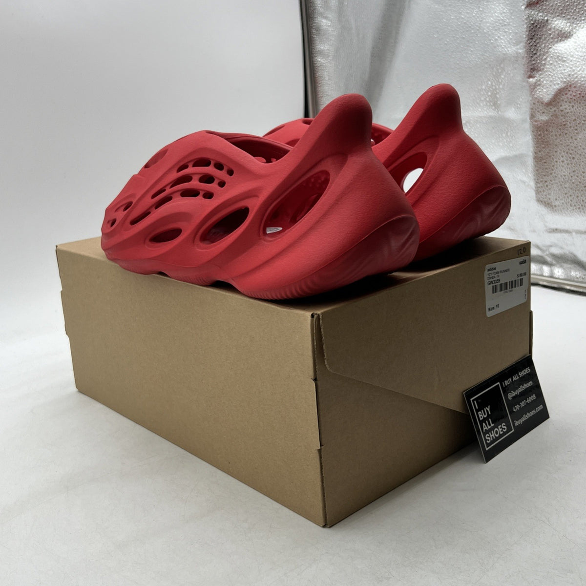 Size 10 - adidas Yeezy Foam Runner Vermillion (GW3355)
