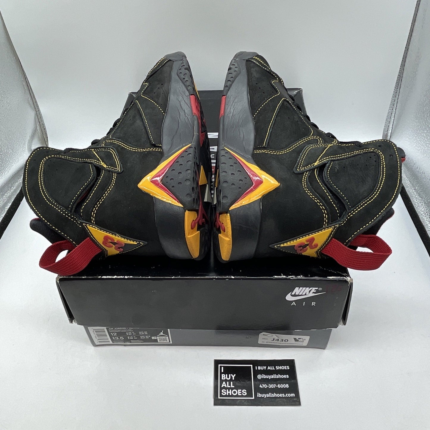 Size 12 - Jordan 7 Retro Citrus Black Orange Red Suede (CU9307-081)