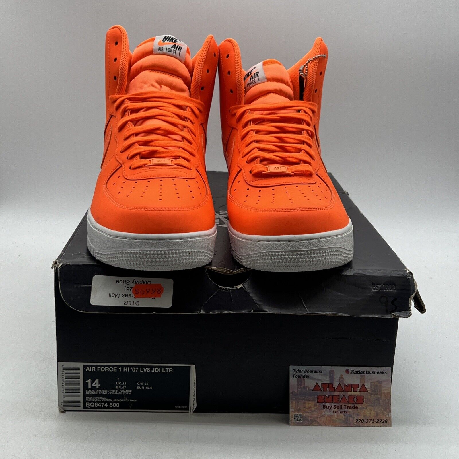 Size 14 - Nike Air Force 1 High Just Do It (BQ6474-800)