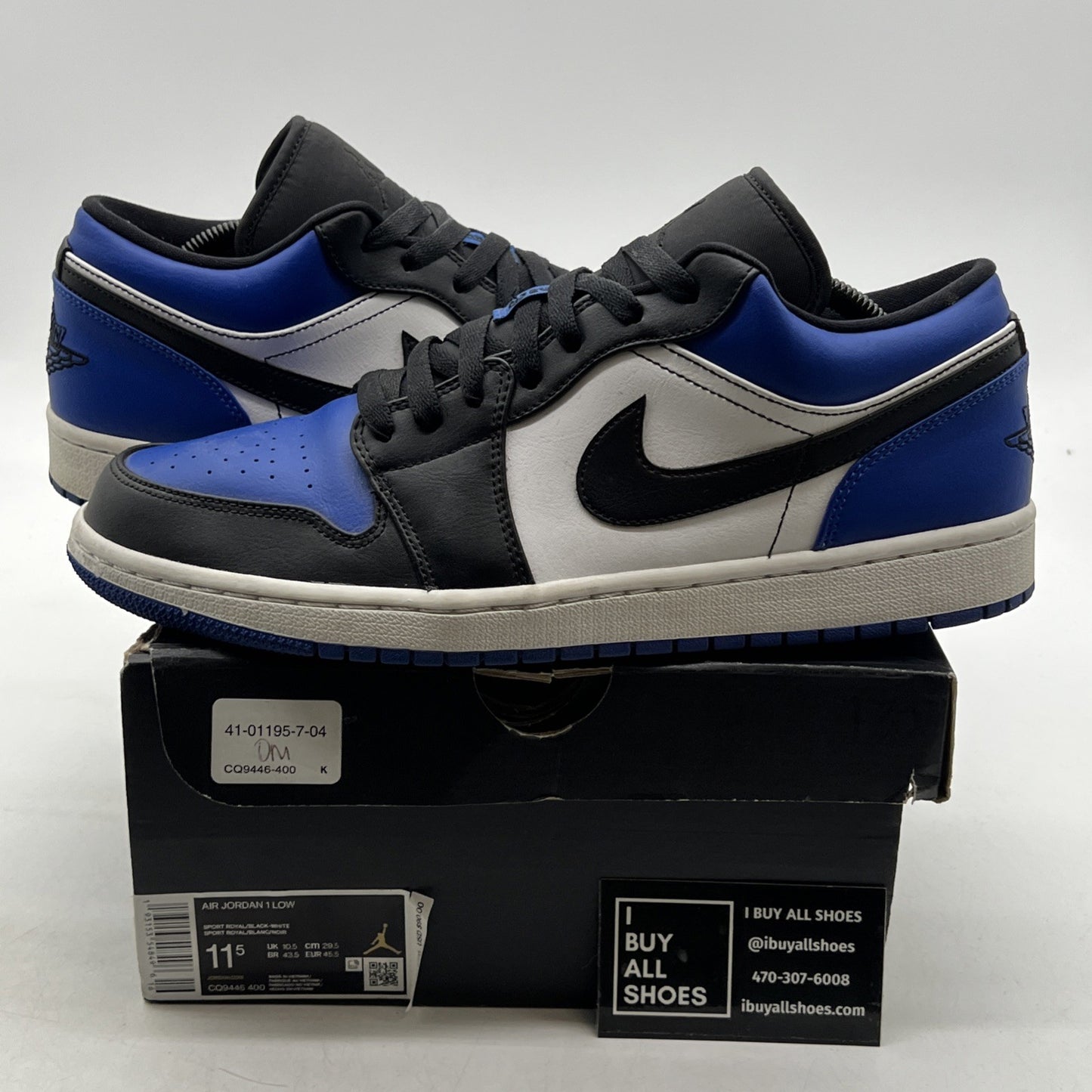 Size 11.5 - Air Jordan 1 Low Royal Toe (CQ9446-400)