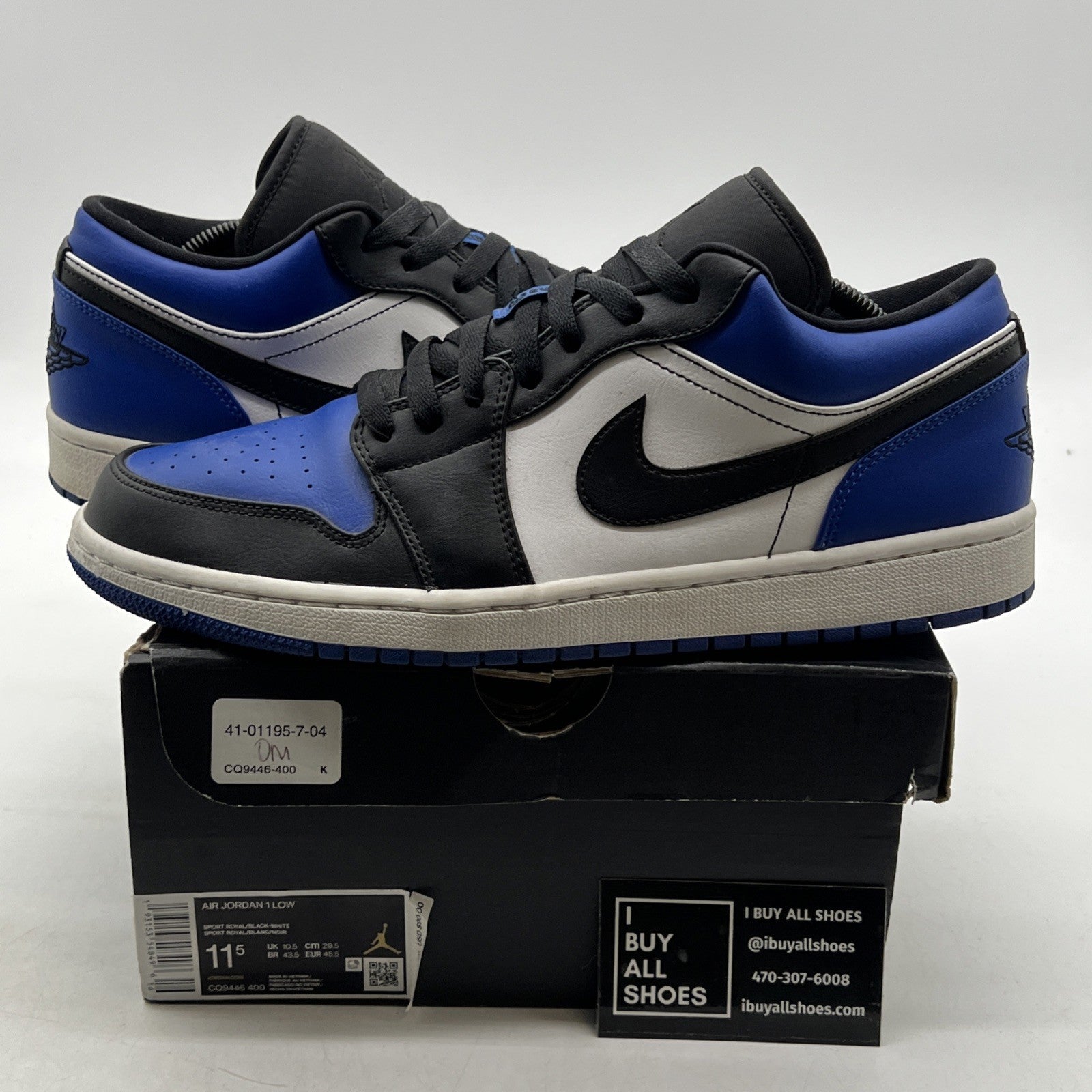 Size 11.5 - Air Jordan 1 Low Royal Toe (CQ9446-400)
