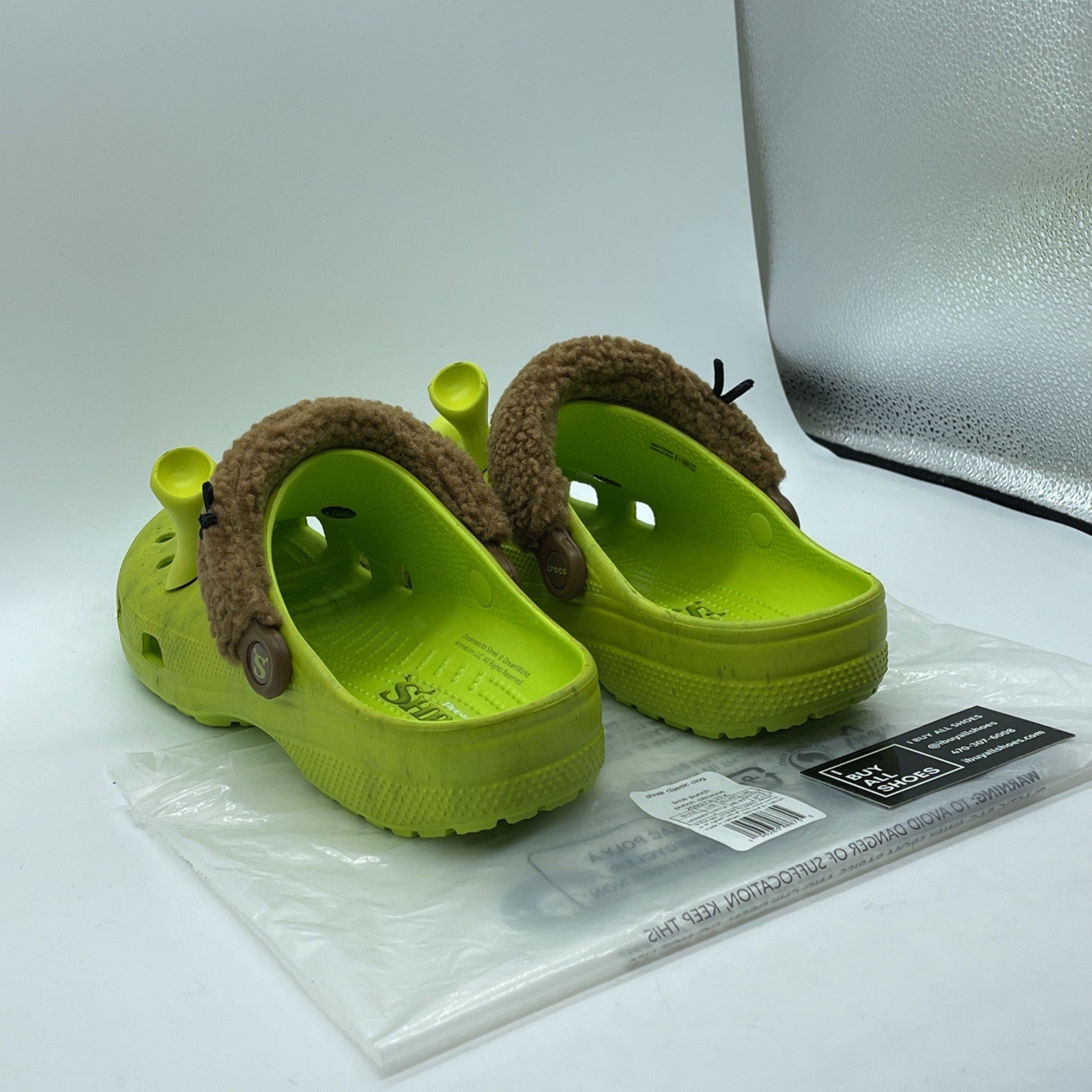 Size 12 - DreamWorks x Crocs Classic Clog Shrek Green Brown Suede (209373-3TX )