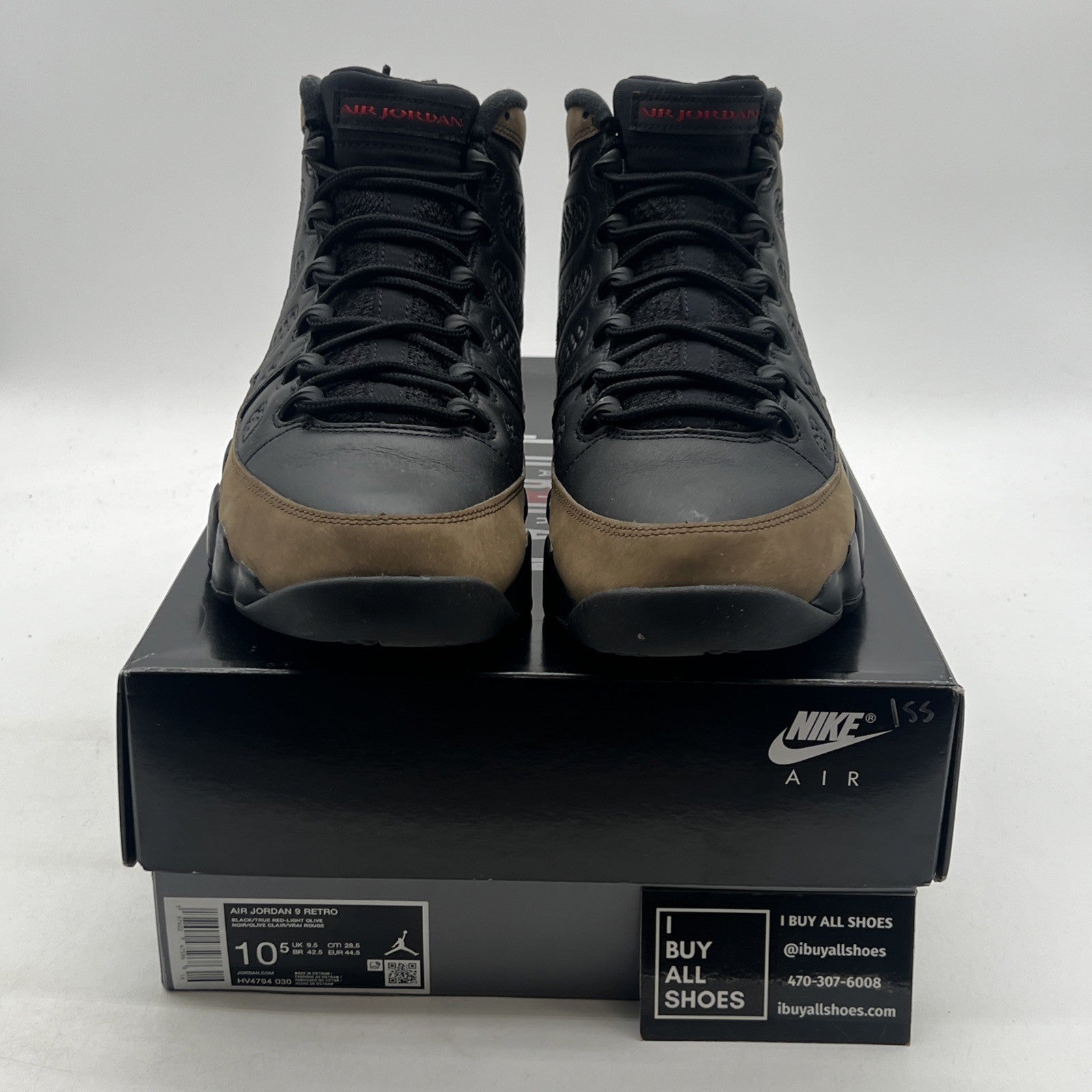 Size 10.5 - Air Jordan 9 Retro 2024 Olive (HV4794-030)