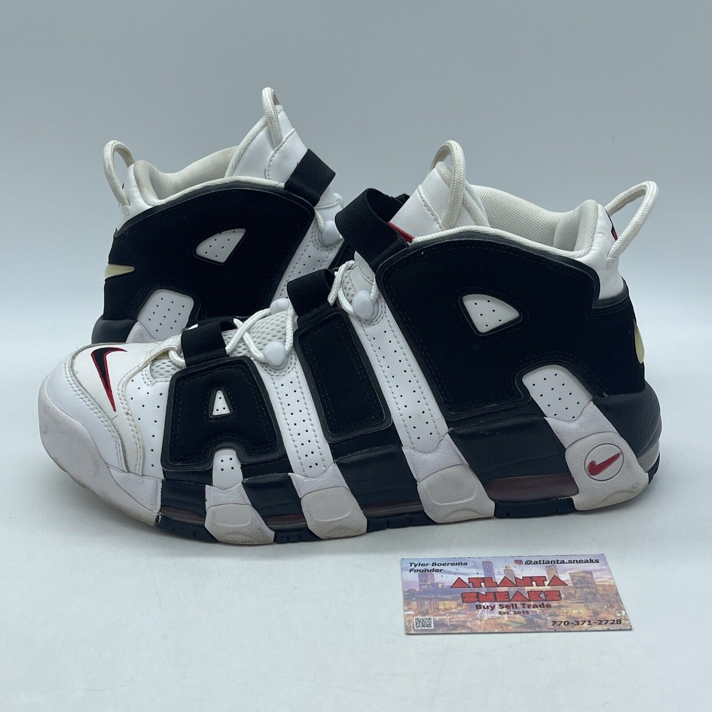 Size 10.5 - Nike Air More Uptempo Scottie Pippen White Leather  (414962-105)