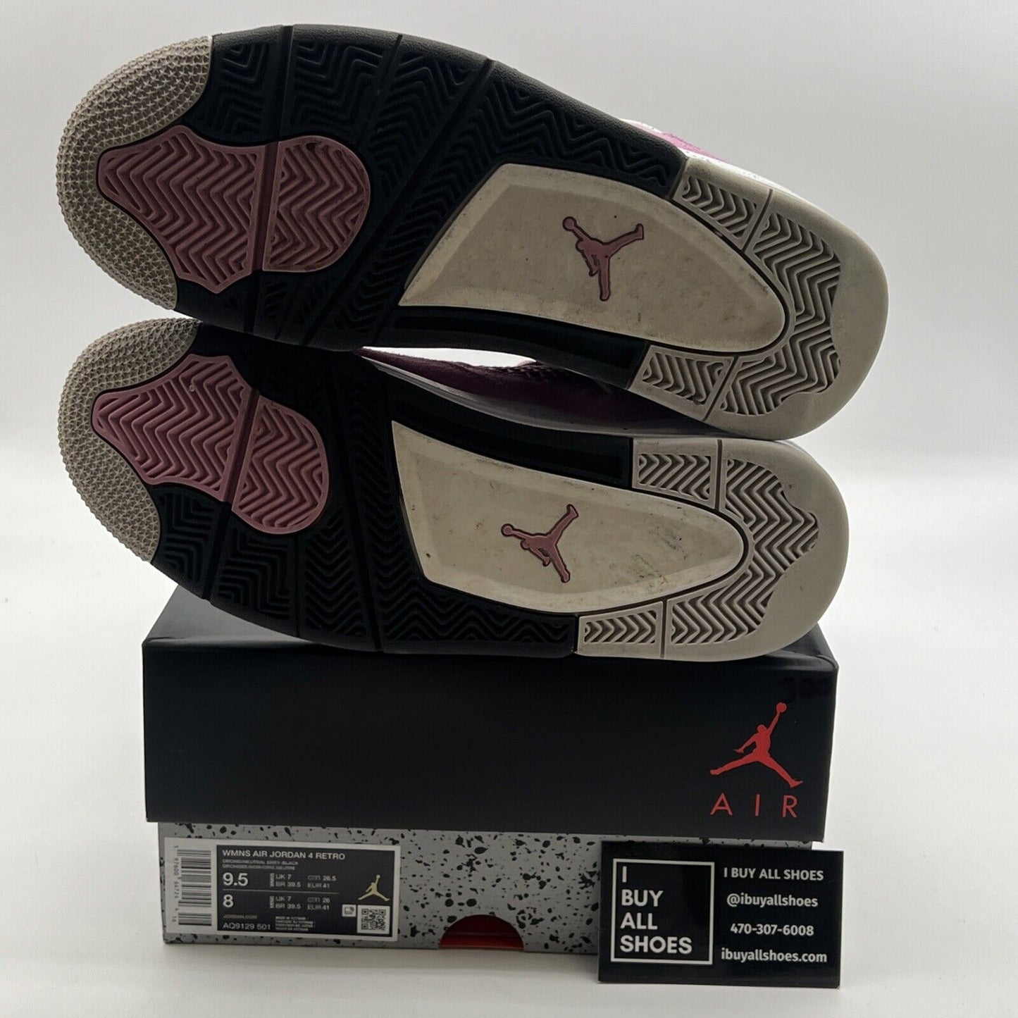 Size 9.5 - Air Jordan 4 Retro Orchid W (AQ9129-501)