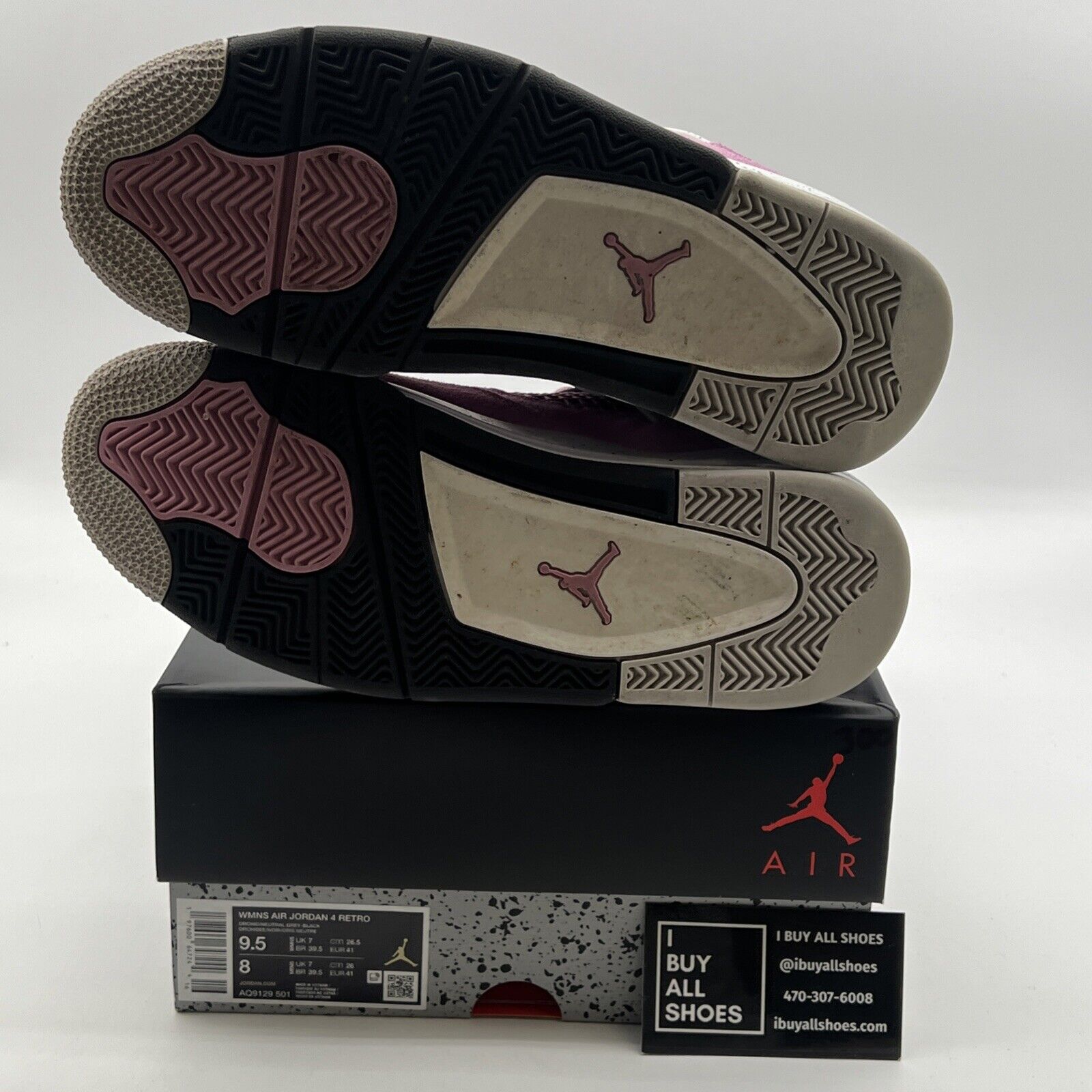 Size 9.5 - Air Jordan 4 Retro Orchid W (AQ9129-501)