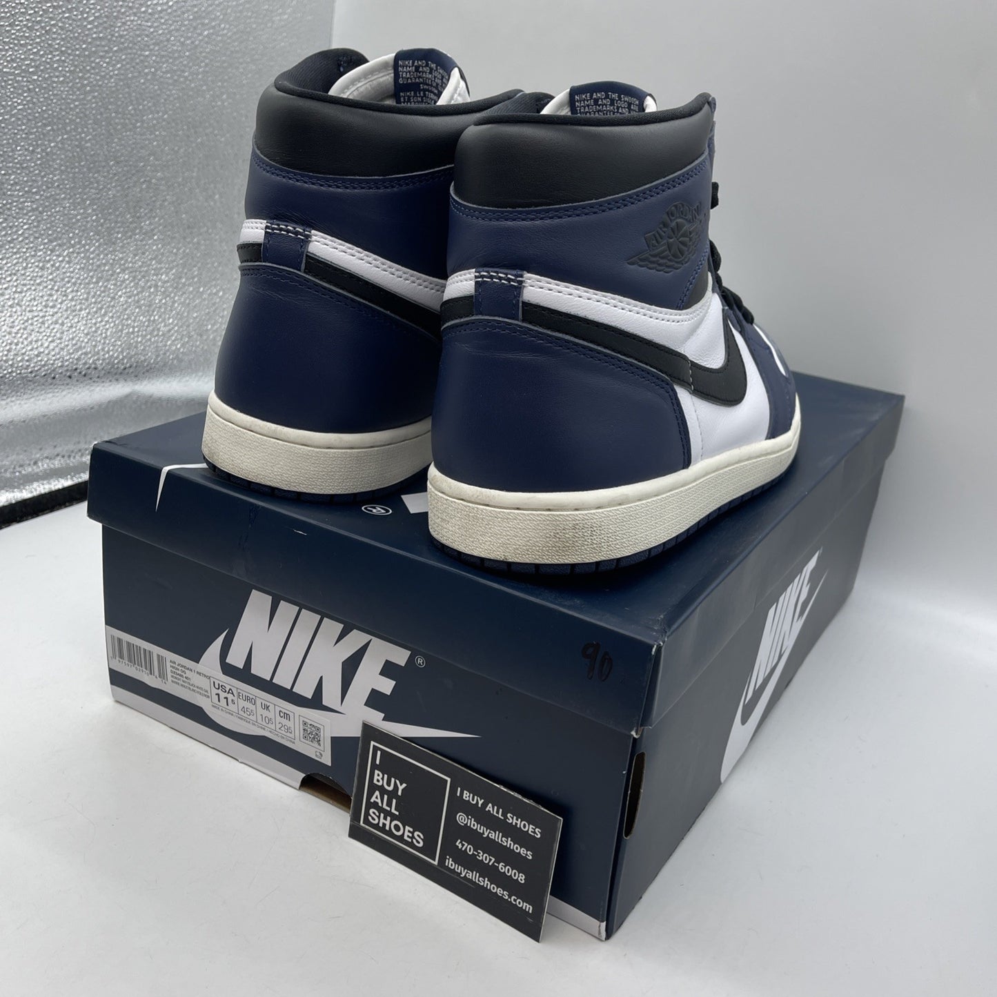 Size 11.5 - Air Jordan 1 Retro OG High Midnight Navy (DZ5485-401)