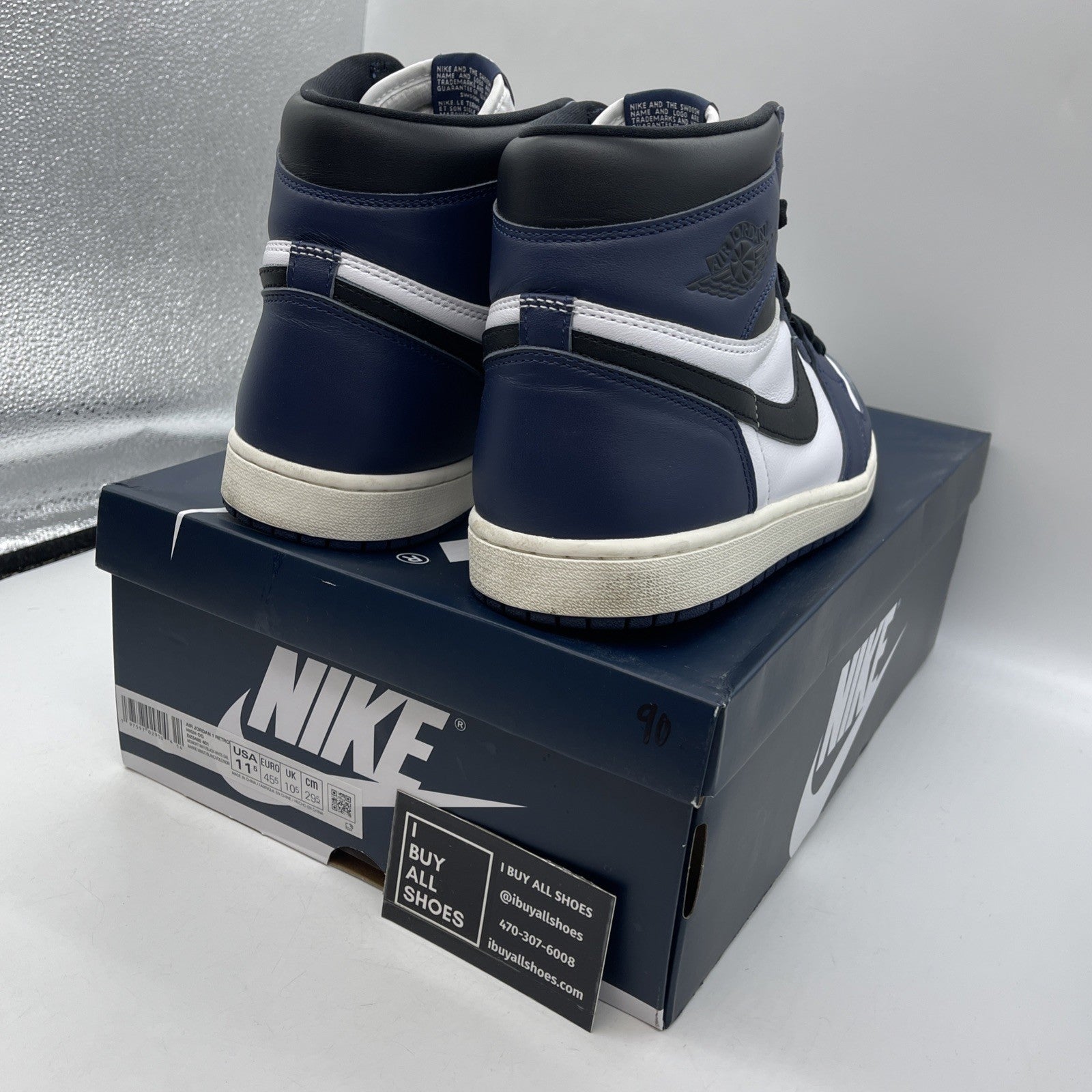 Size 11.5 - Air Jordan 1 Retro OG High Midnight Navy (DZ5485-401)
