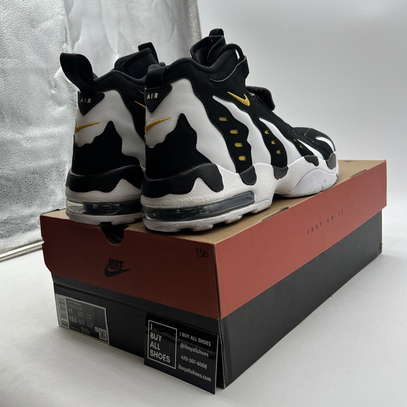 Size 11 -  Air Dt Max ‘96 Black White 2024 Yellow Suede Leather  (HM8249-001)
