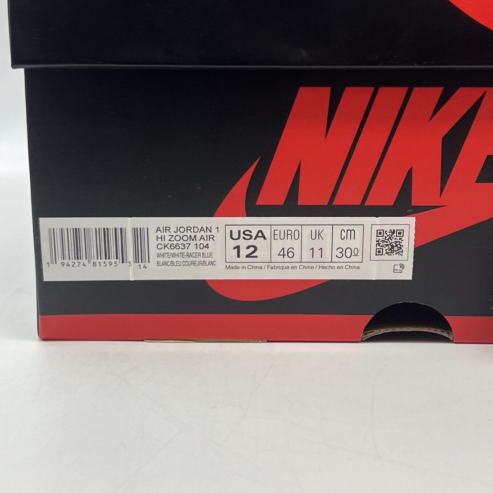 Size 10.5 - Jordan 1 High Zoom Racer Blue 2020 Brand New Og All