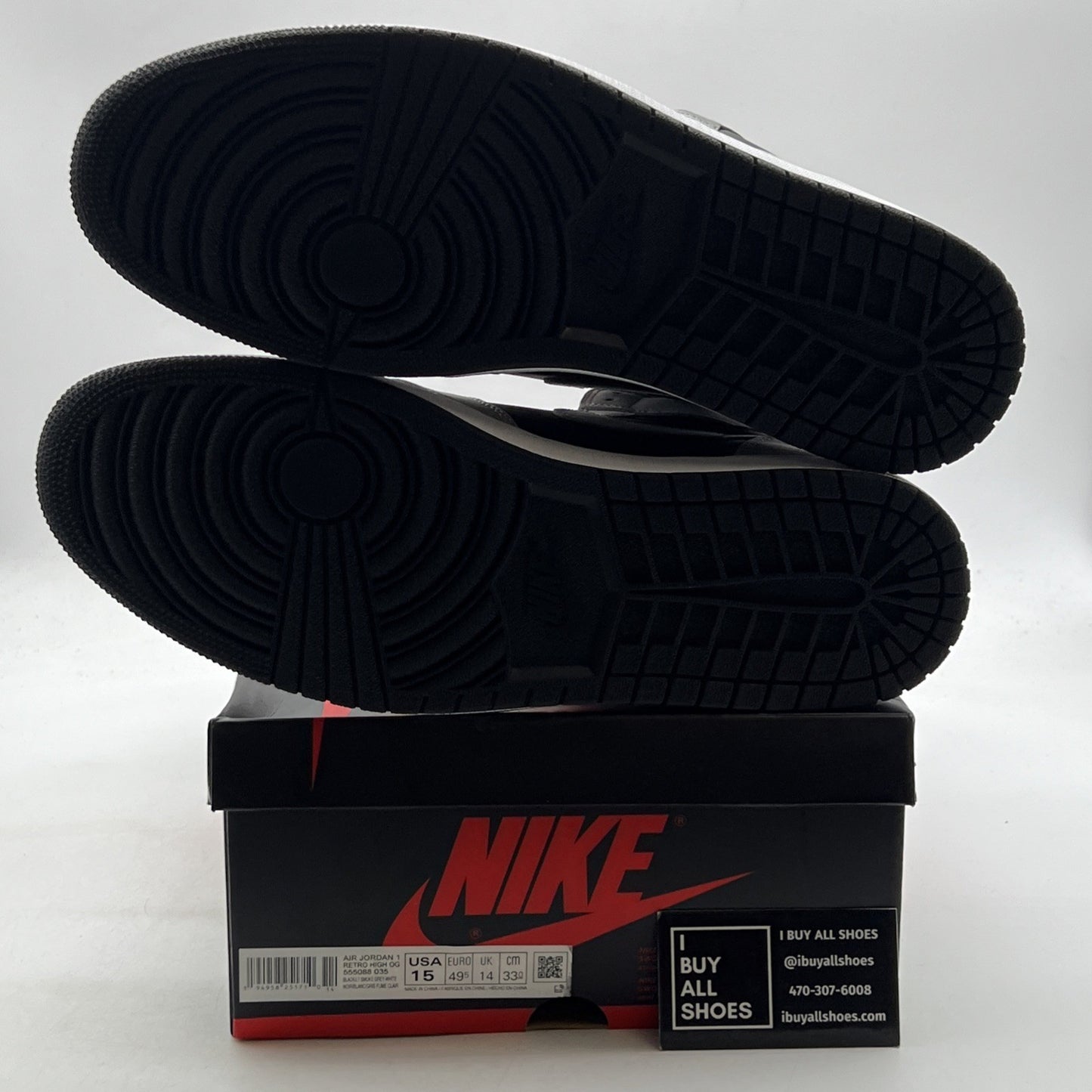 Size 15 - Air Jordan 1 Retro OG High Shadow 2.0 (555088-035)