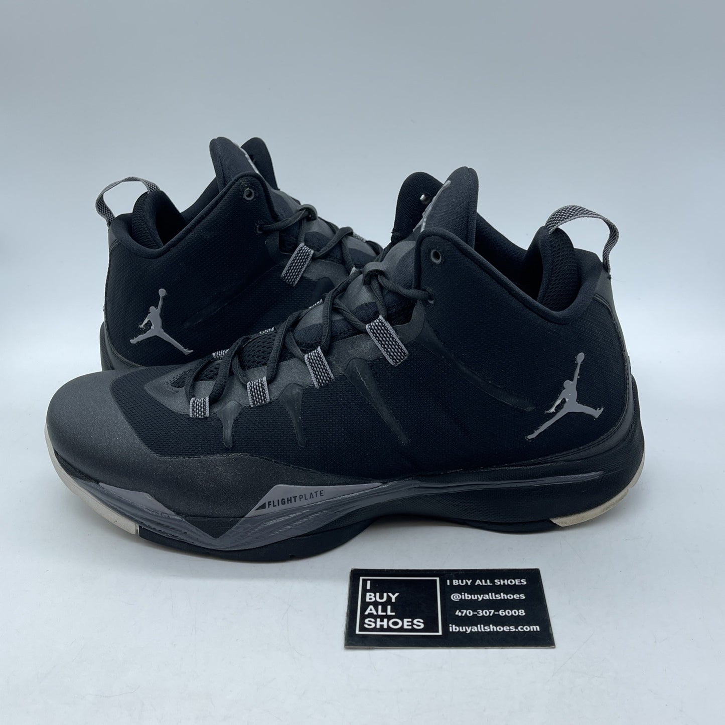 Size 12 - Nike Air Jordan TC Black  Grey Suede Leather (453853-008)