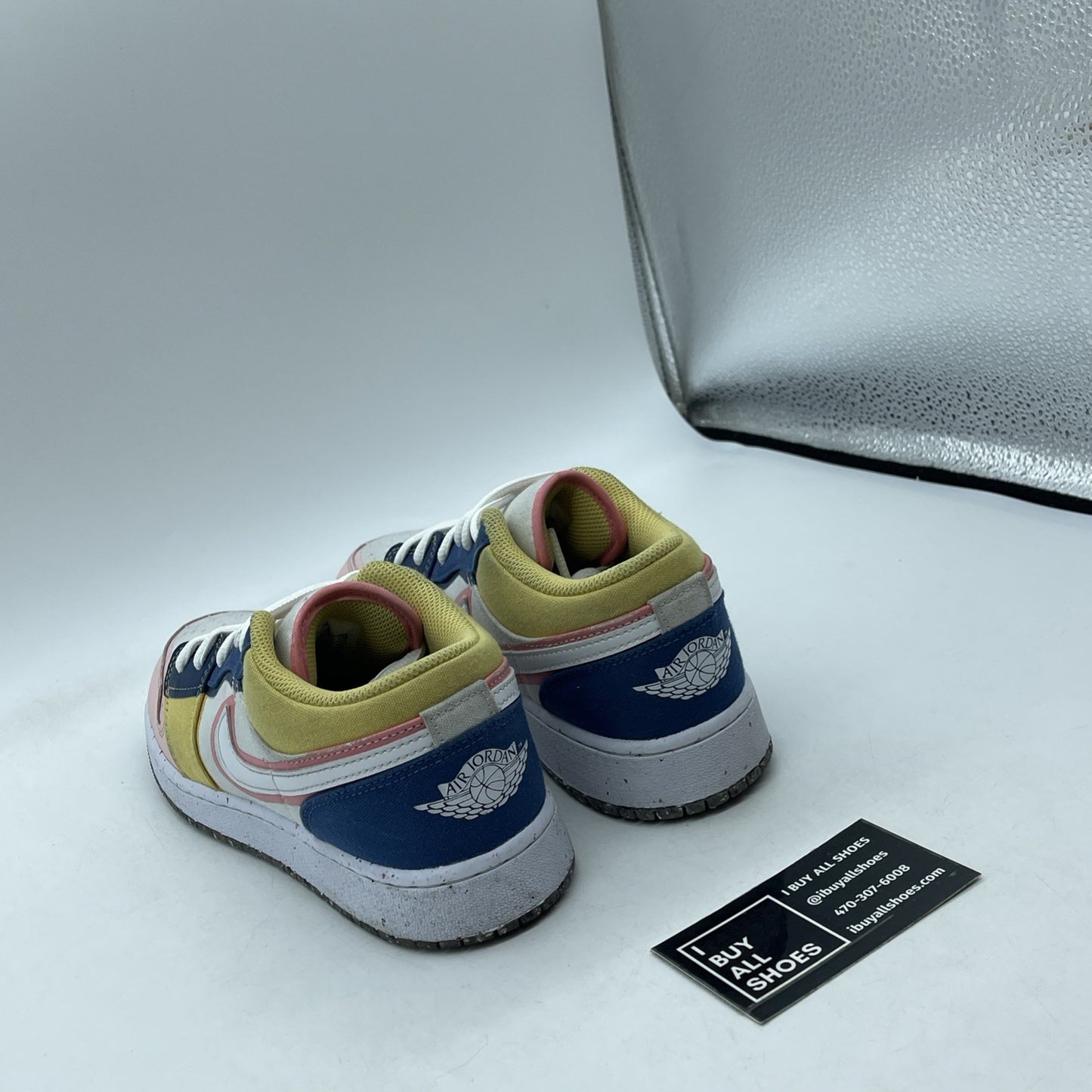 Size 5.5Y - Air Jordan 1 Low SE (GS) Multicolor Suede Leather  (DV1323-100)