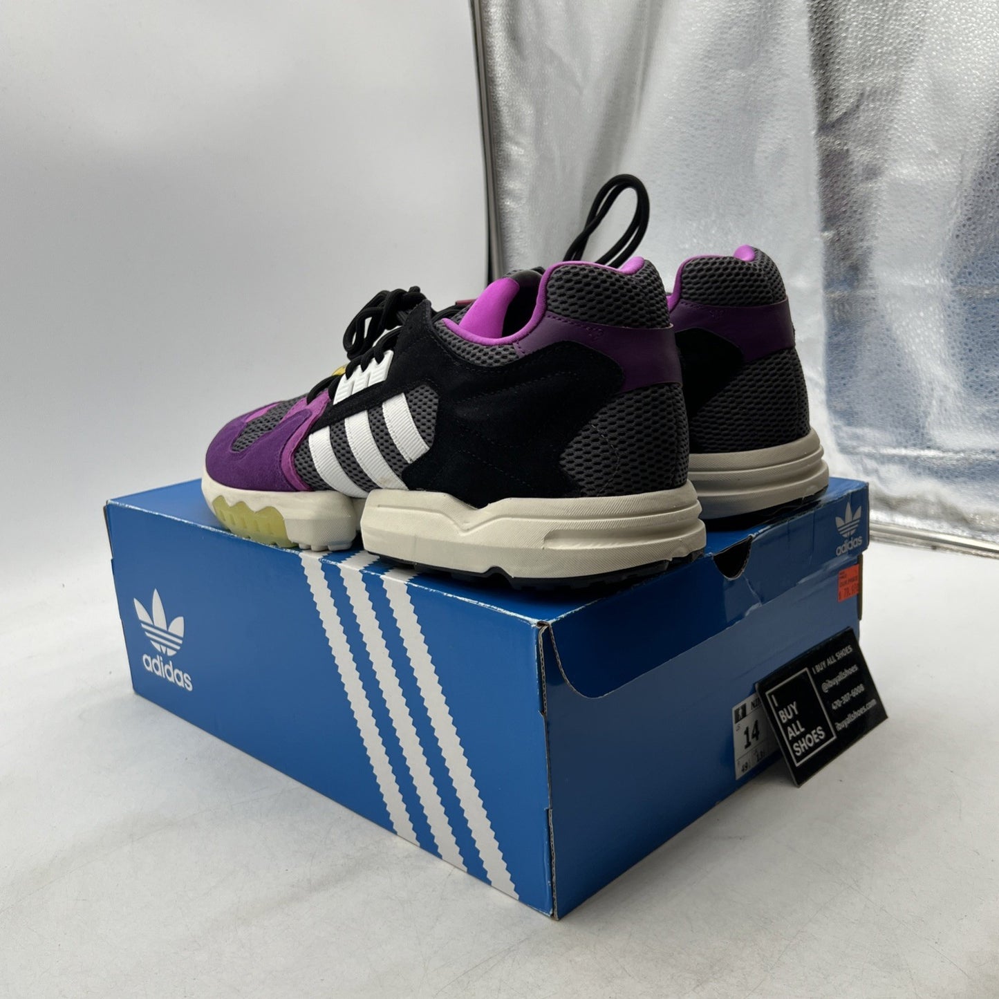 Size 14 - Adidas Ninja x ZX Torsion Time In - Glory Purple (FW9831)
