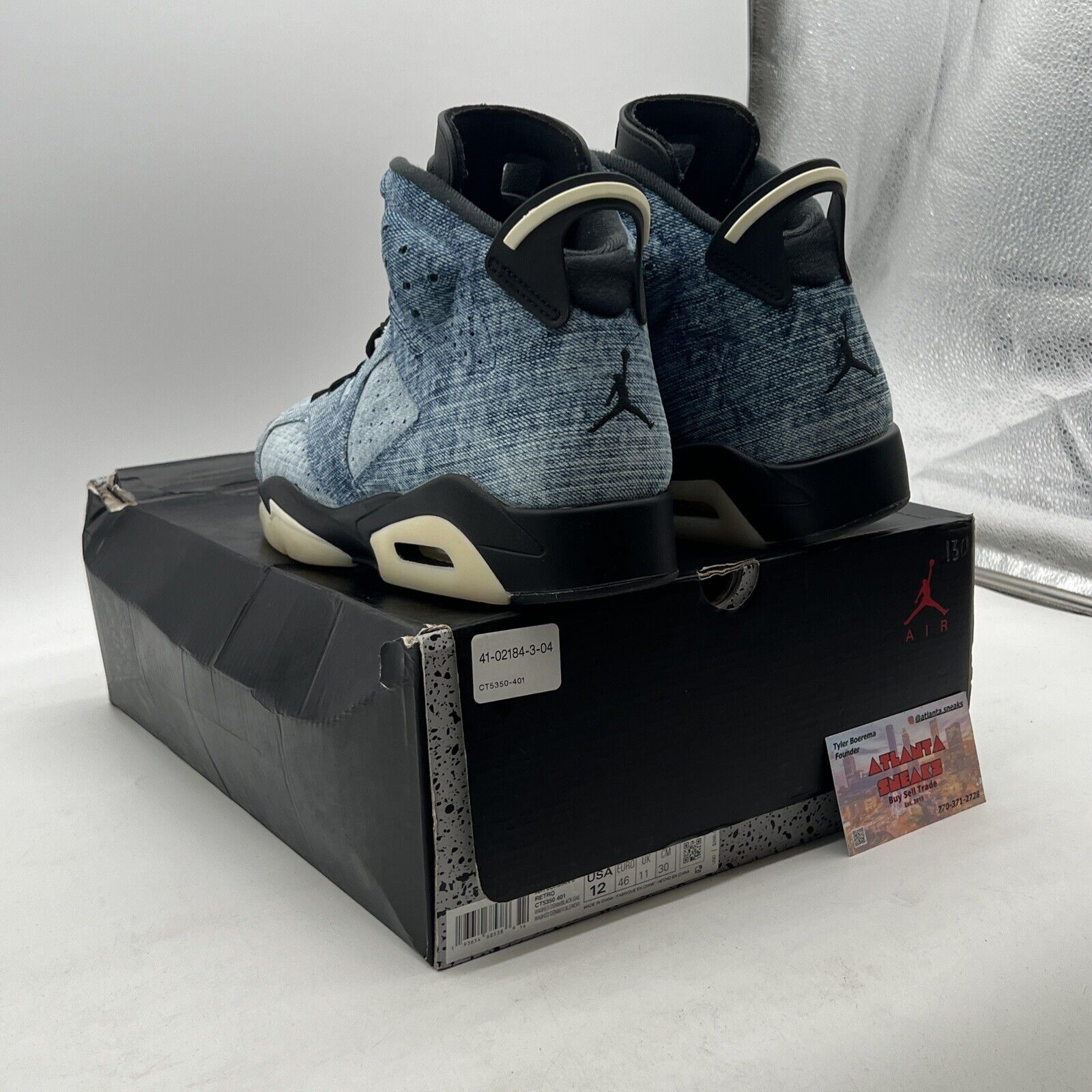 Size 12 - Air Jordan 6 Retro Washed Denim (CT5350-401)