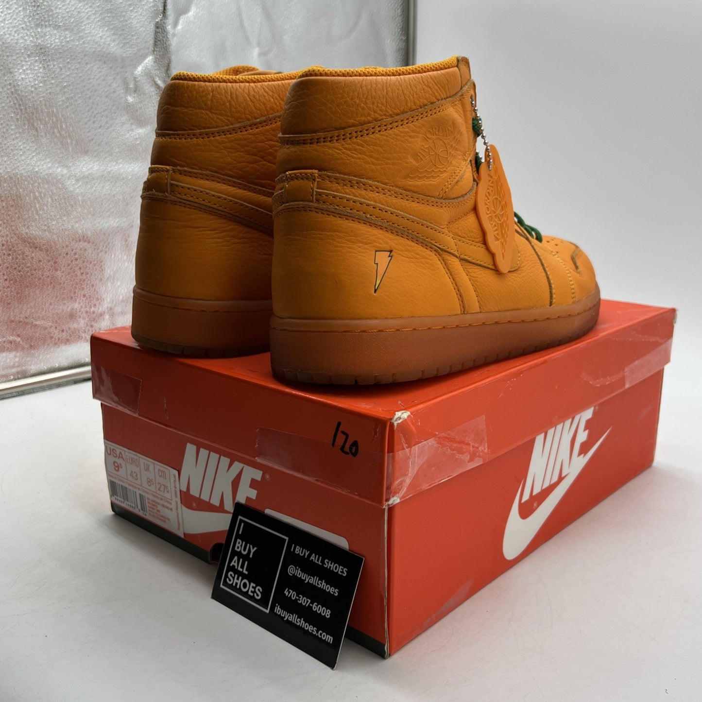 Size 9.5 - Air Jordan 1 Retro OG G8RD High Orange Peel (AJ5997-880)