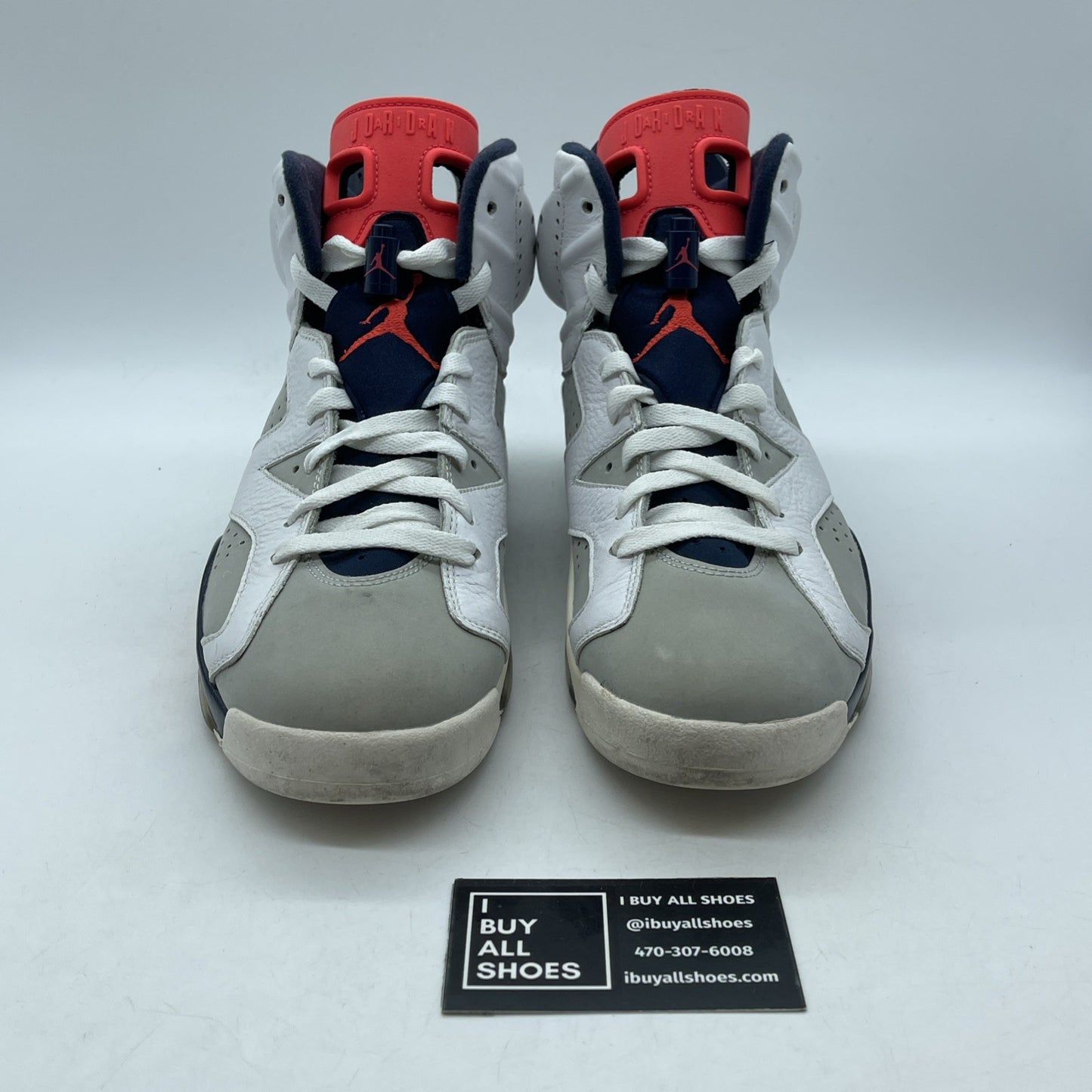 Size 9 - Air Jordan 6 Retro Tinker Grey White Leather (384664-104)