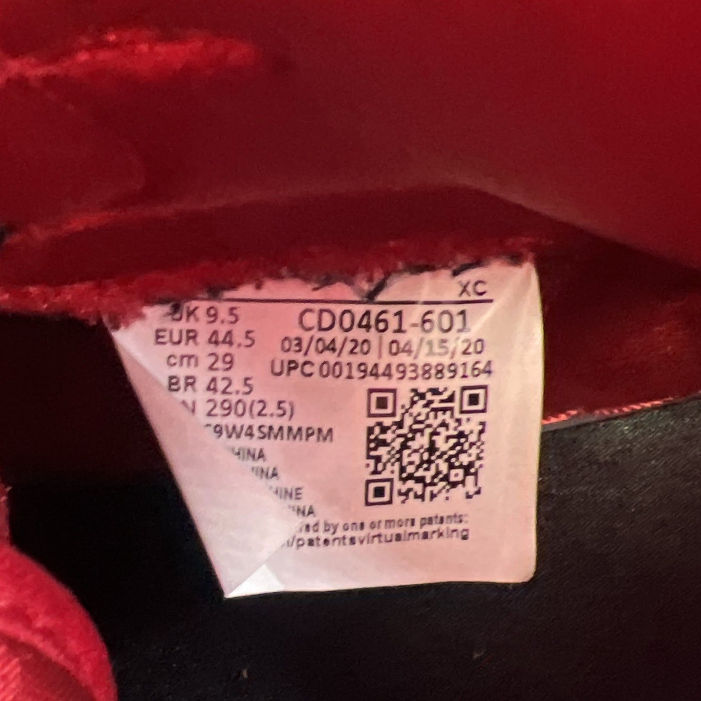 Size 12 - Air Jordan 1 Retro OG High Satin Red W (CD0461-601)