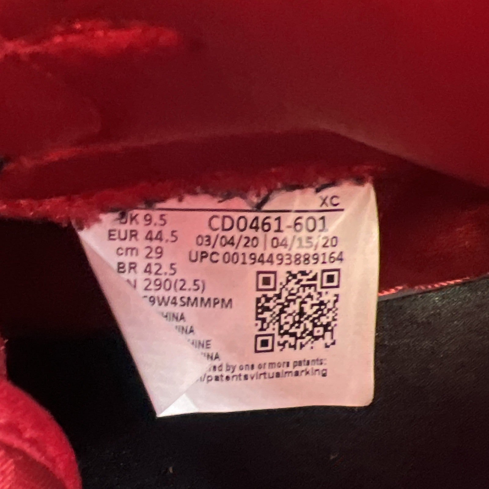 Size 12 - Air Jordan 1 Retro OG High Satin Red W (CD0461-601)