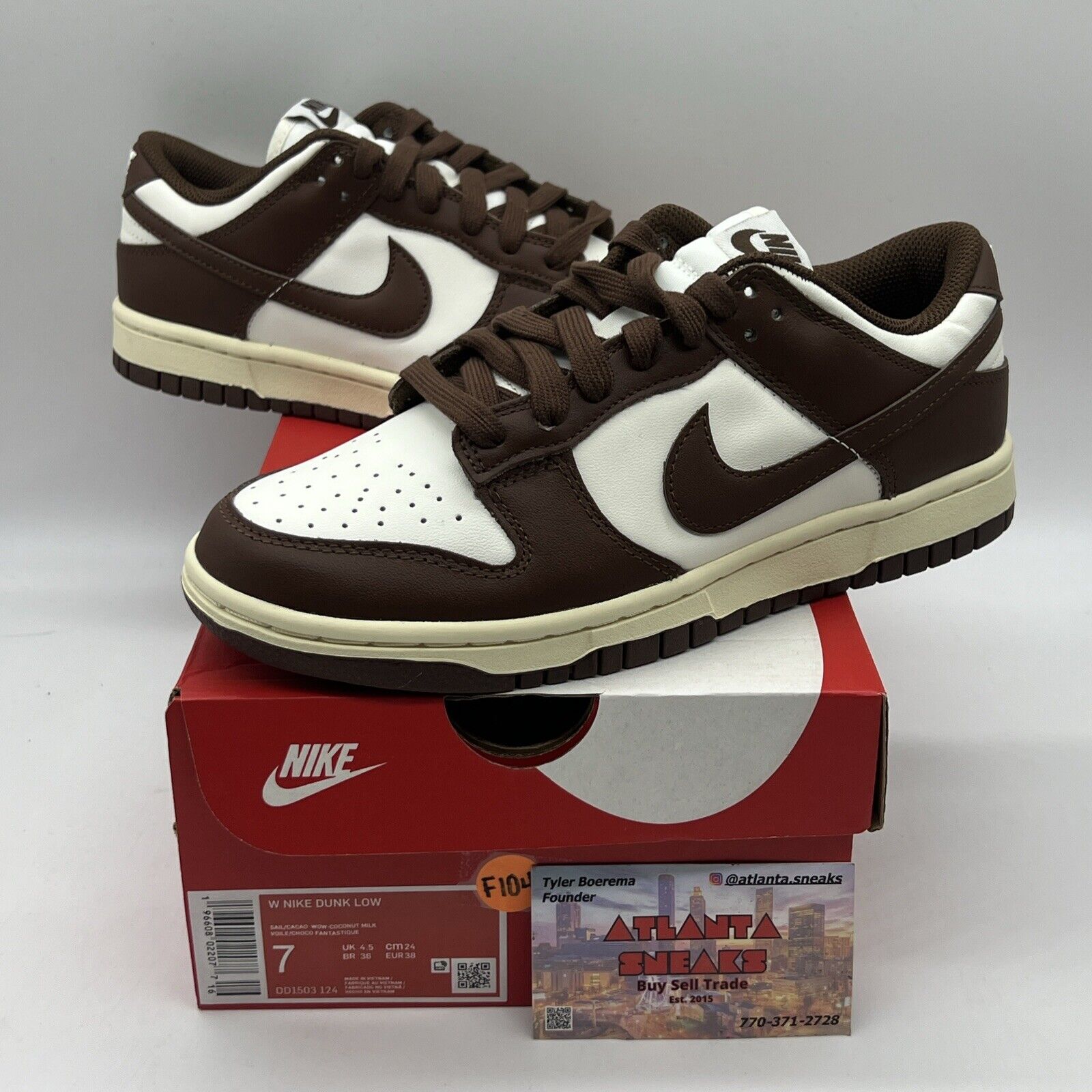 Size 7 - Nike Dunk Low Cacao Wow W Brand New Og All Womens