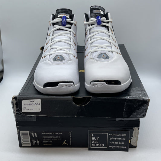 Size 11 - Air Jordan 17+ Retro 2016 Copper White Black Leather (832816-122)