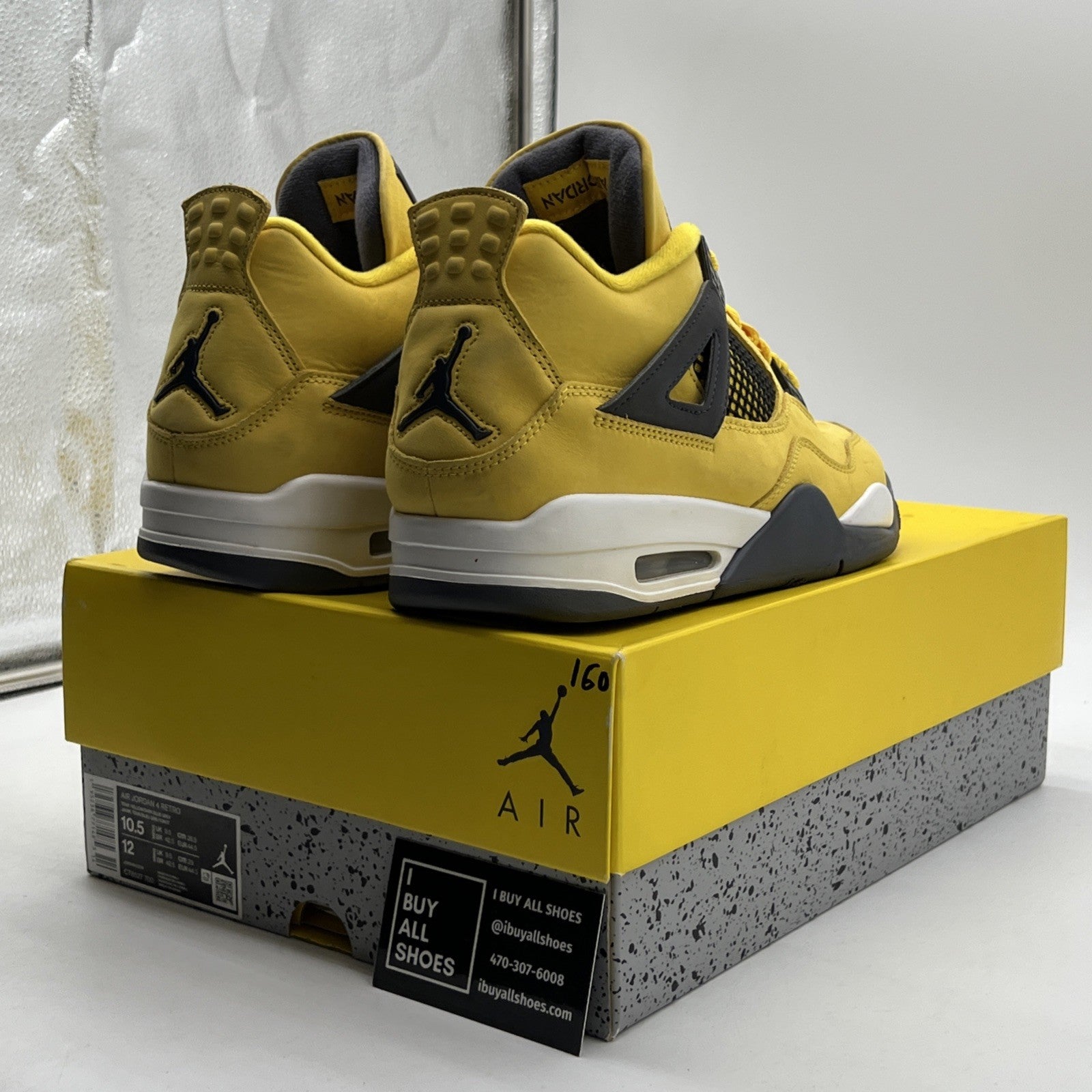 Size 10.5 - Air Jordan 4 Retro Mid Lightning (CT8527-700)
