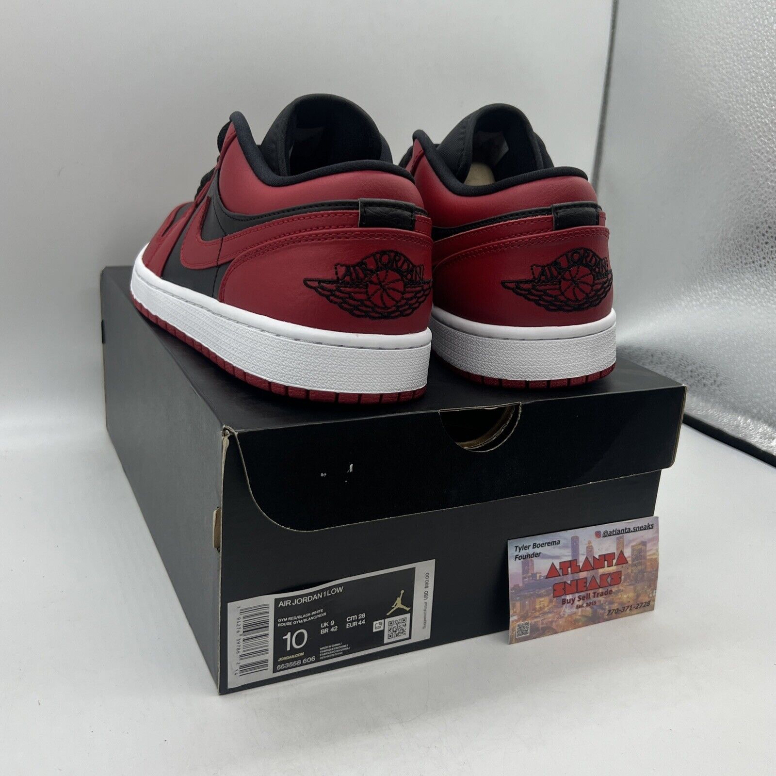 Size 10 - Air Jordan 1 Reverse Bred Red Black White Brand New Og All DS