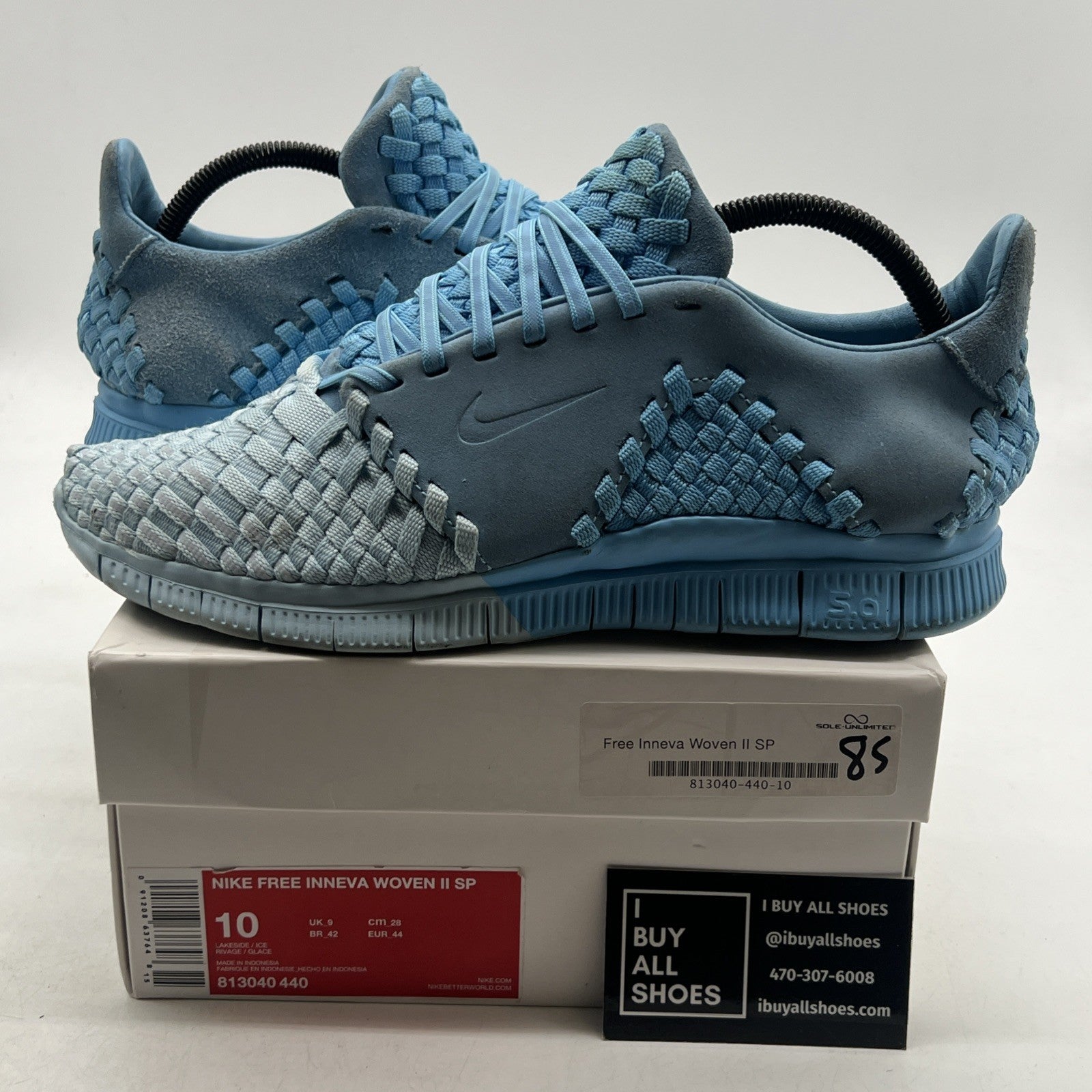 Size 10 - Nike Free Inneva Woven 2 SP Blue (813040-440)
