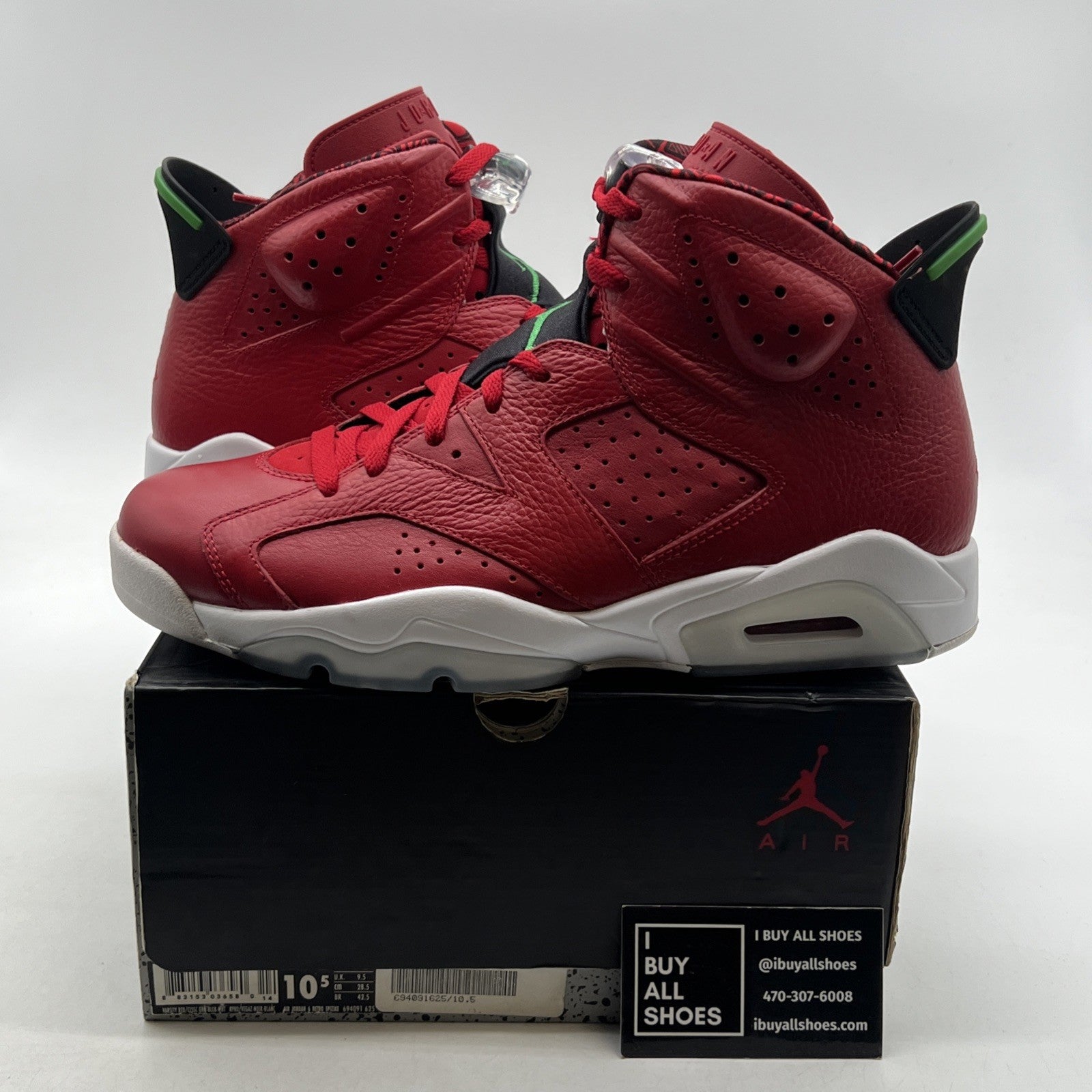 Size 10.5 - Air Jordan 6 Spizike History of Jordan (694091-625)