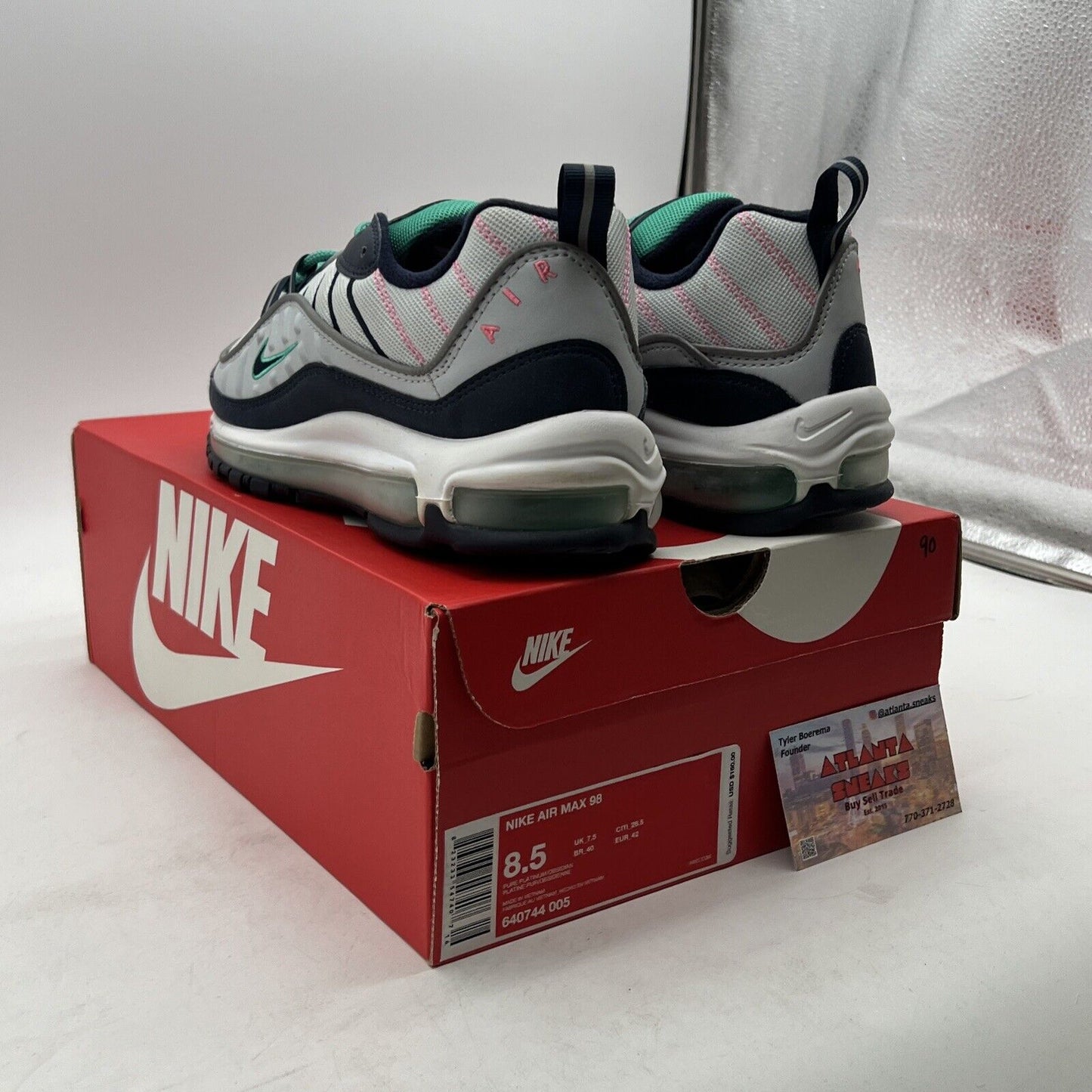 Size 8.5 - Nike Air Max 98 South Beach (640744-005)