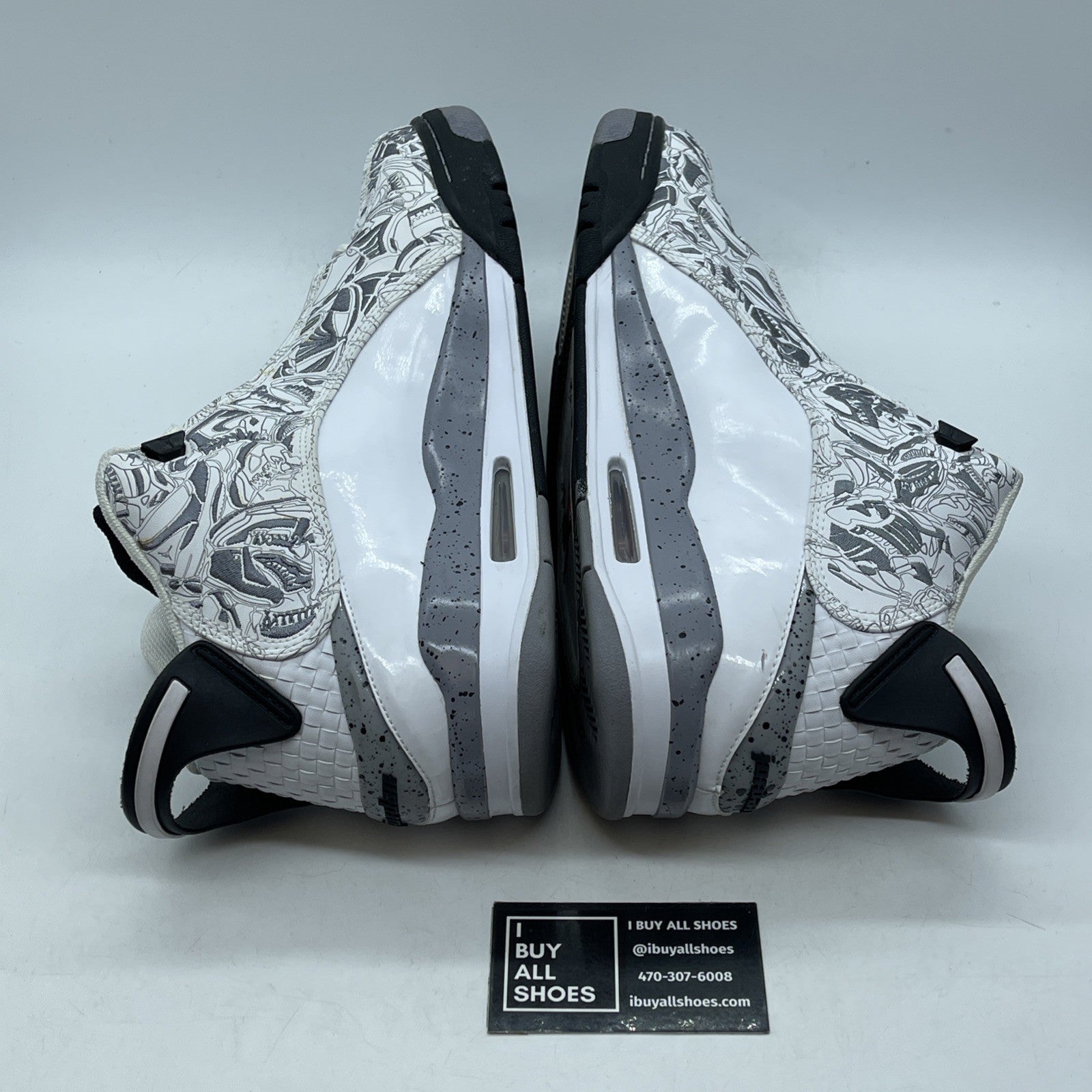 Size 13 - Jordan Dub Zero White Cement Grey Black Leather (311046-161)