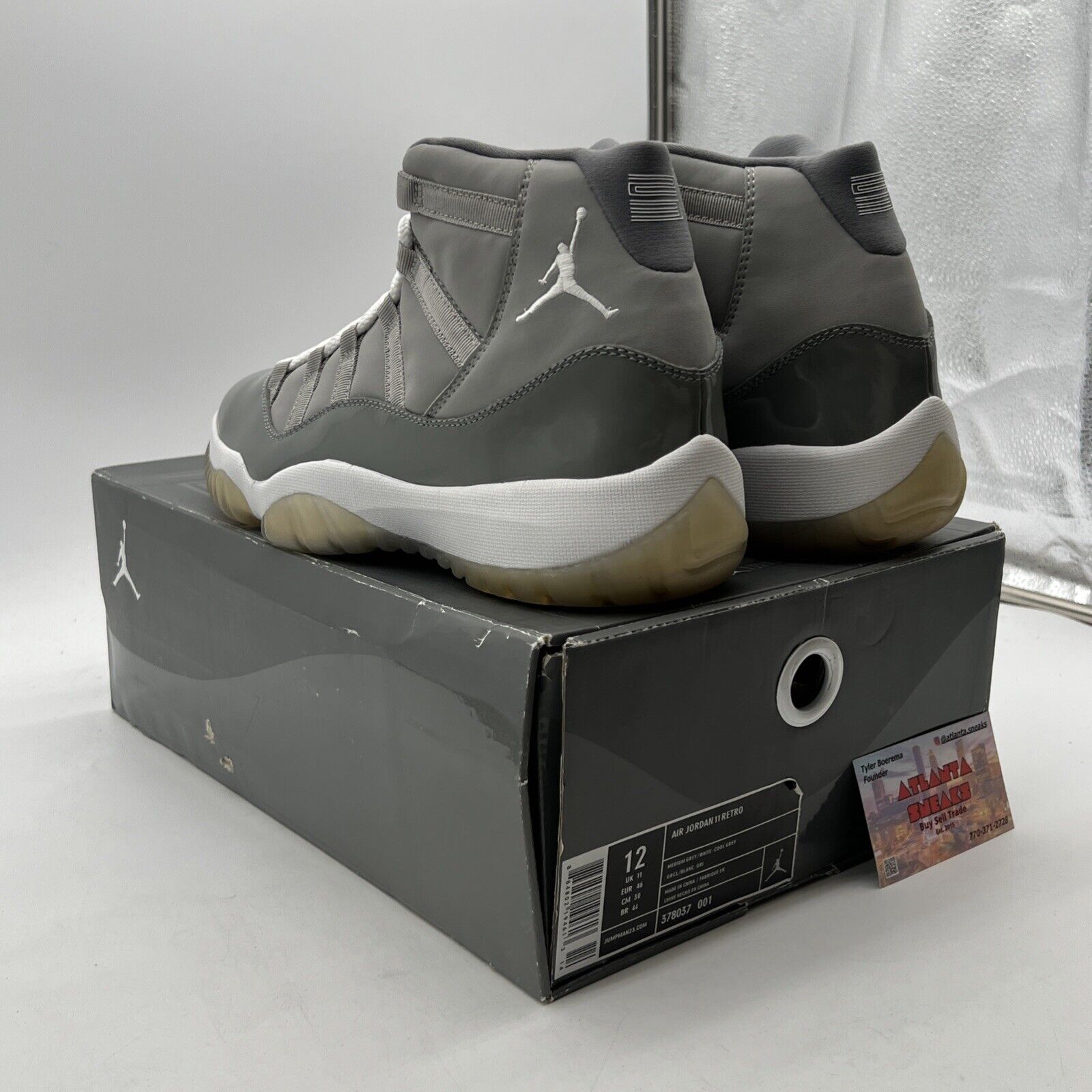 Size 12 - Air Jordan 11 Retro 2010 Cool Grey (378037-001)