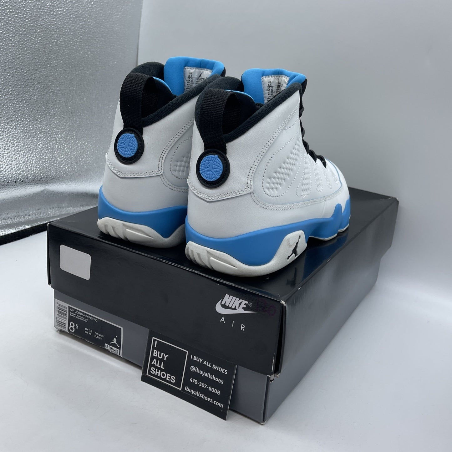 Size 8.5 - Air Jordan 9 Retro 2024 Powder Blue (FQ8992-101)