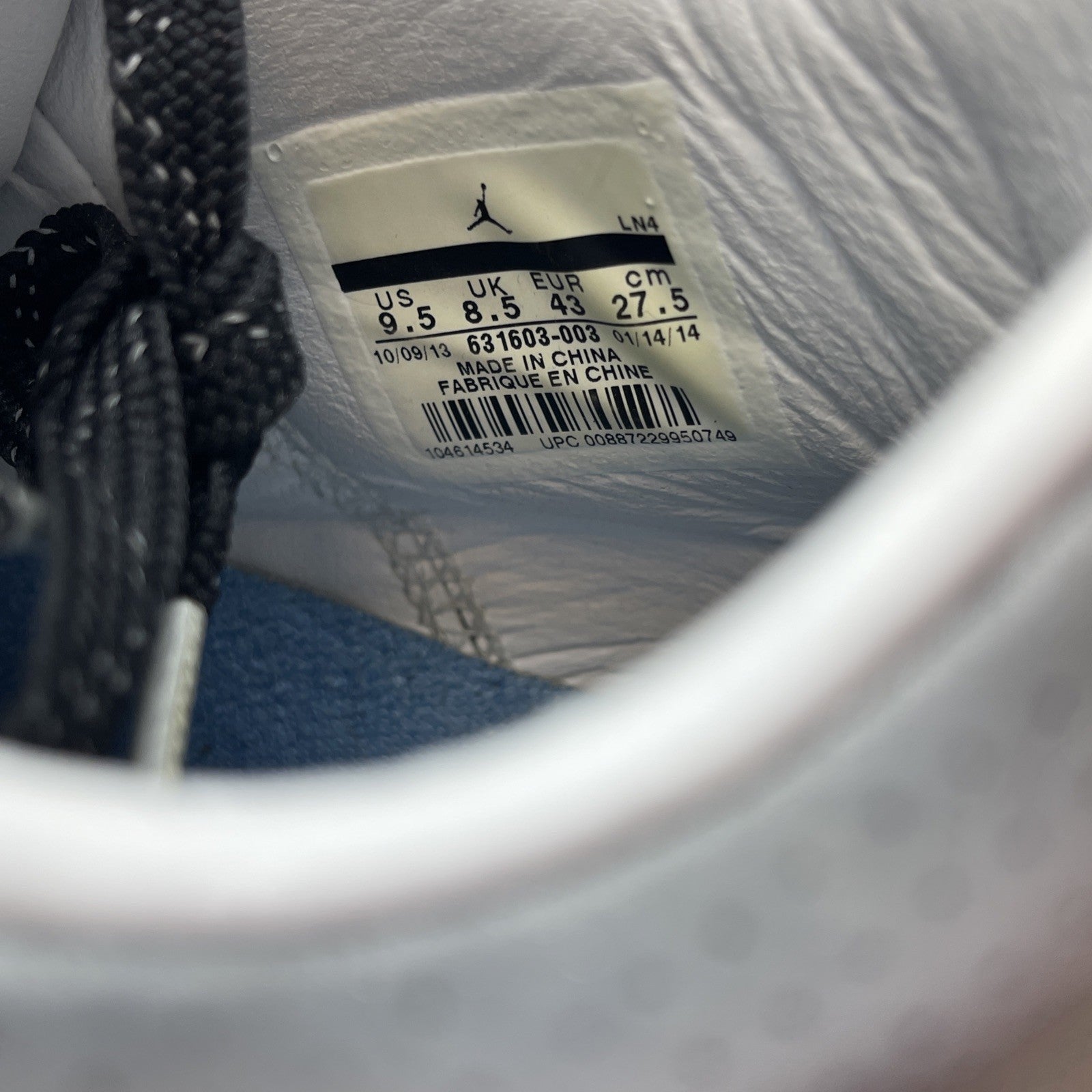 Size 9.5 - Air Jordan 3 5Lab3 Reflective Silver Black Leather (631603-003)