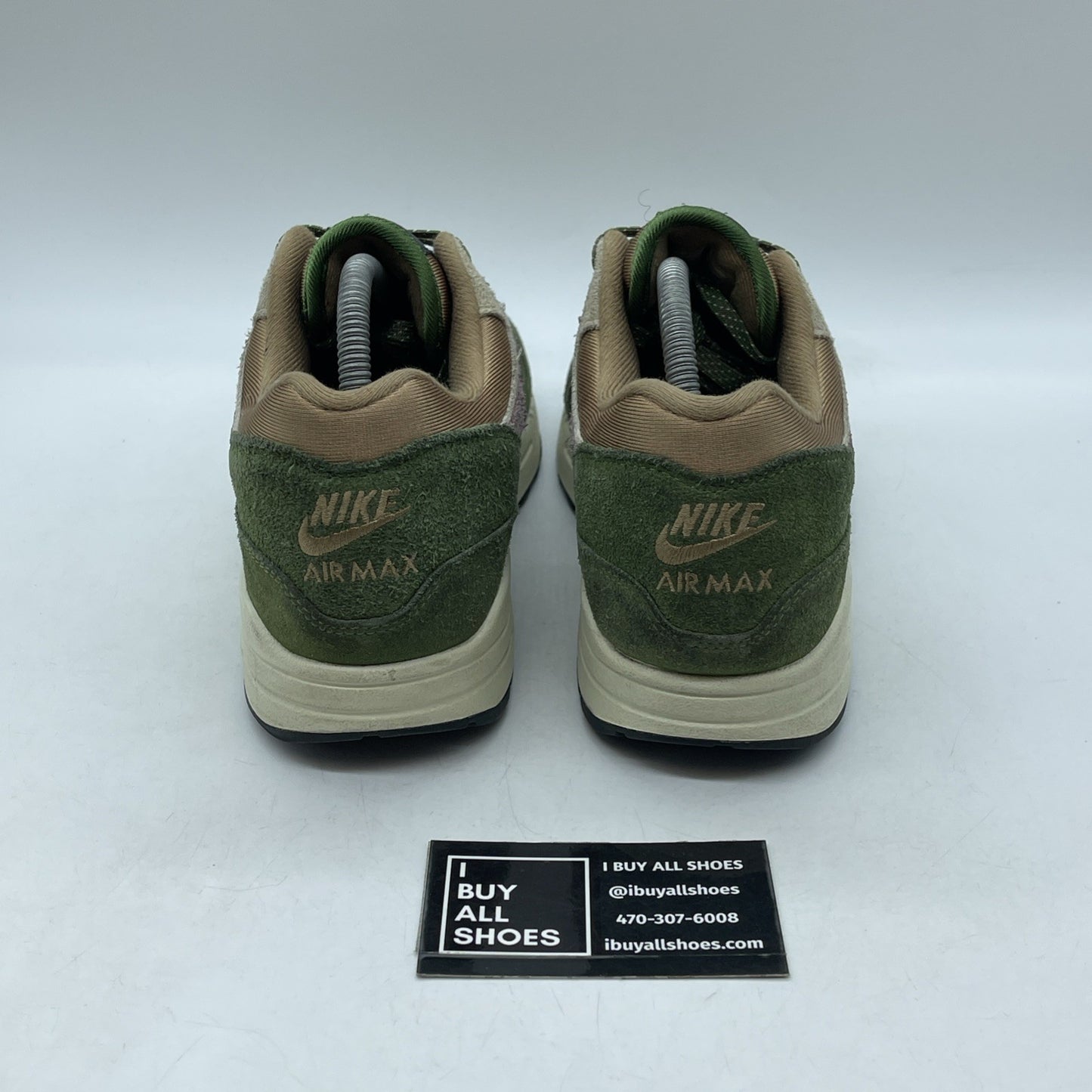 Size 9 - Nike Air Max 1 NH Treeline Green Pink Brown Suede (DR9773-300)