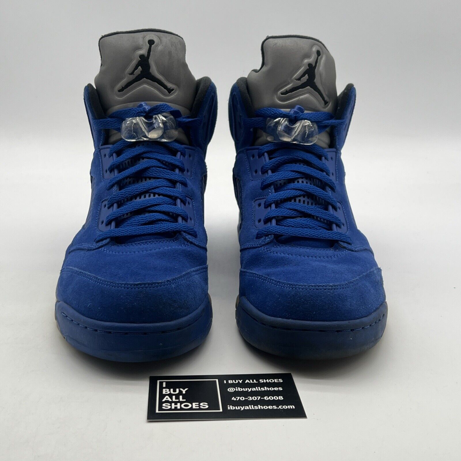 Size 12 - Air Jordan 5 Retro Blue Suede (136027-401)