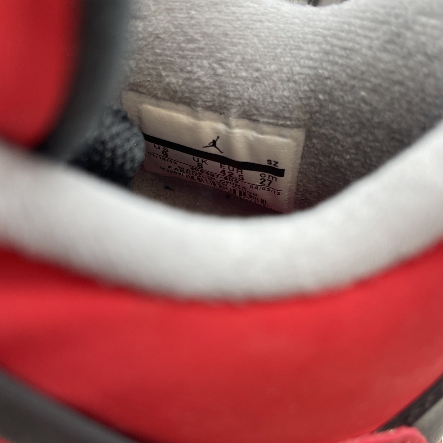 Size 9 - Air Jordan 4 Retro Toro Bravo 2013 (308497-603)