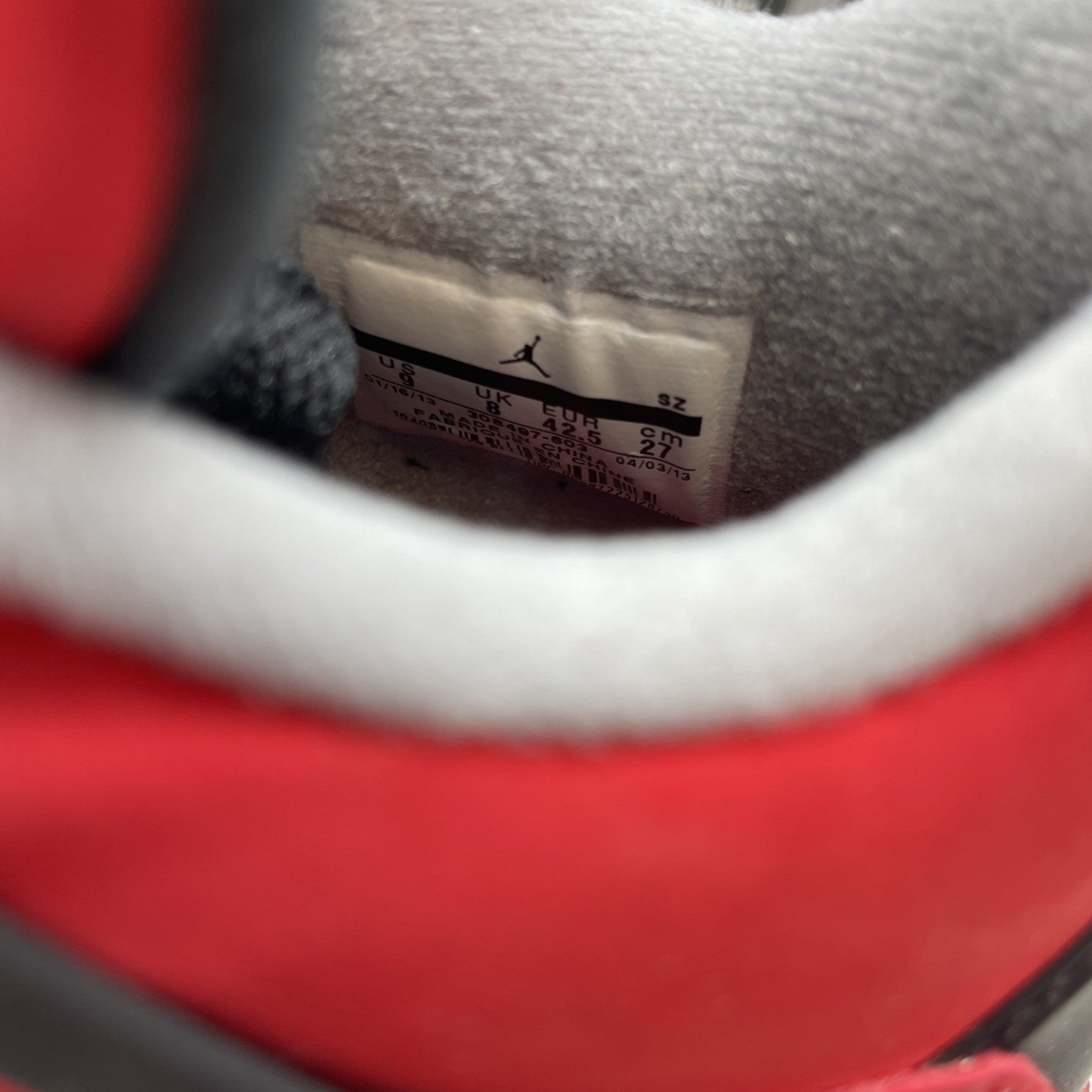 Size 9 - Air Jordan 4 Retro Toro Bravo 2013 (308497-603)